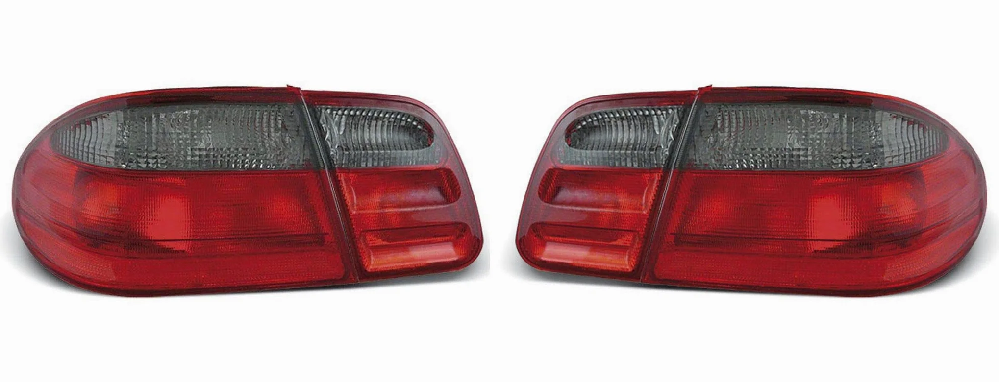 Luces traseras VR-1872 - Conjunto de Pilotos Traseros Recambios Coche (1 par, lado del conductor y del pasajero, color rojo ahumado)