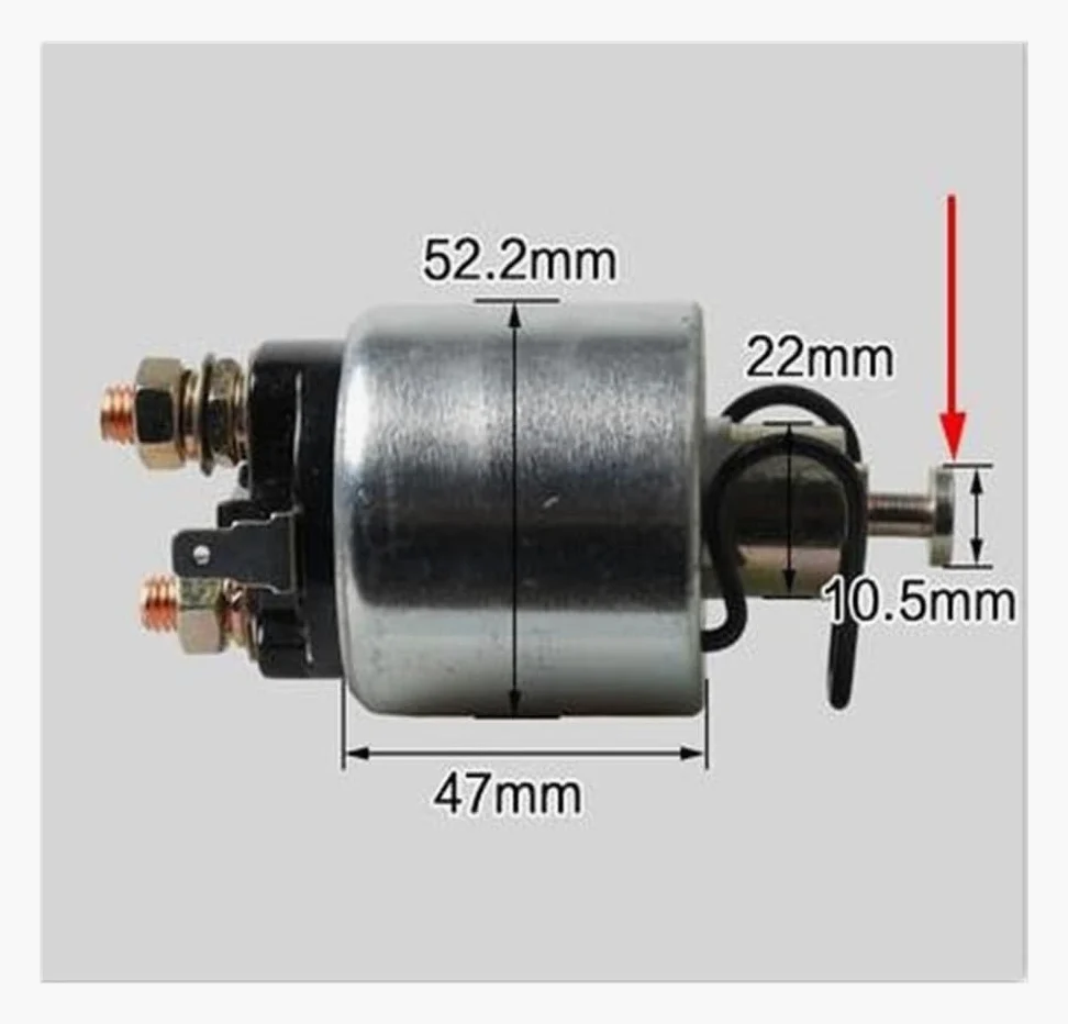 Motocicleta Arranque Relé Solenoide RELÉ SOLENOIDE DE ARRANQUE L100 12 V Para YANMAR L40 L48 L60 L70 L90 Para DIESEL ELÉCTRICO MAGNÉTICO Para INTERRUPTOR 2KW 3KW Para GENERADOR 7CN-H1940-01