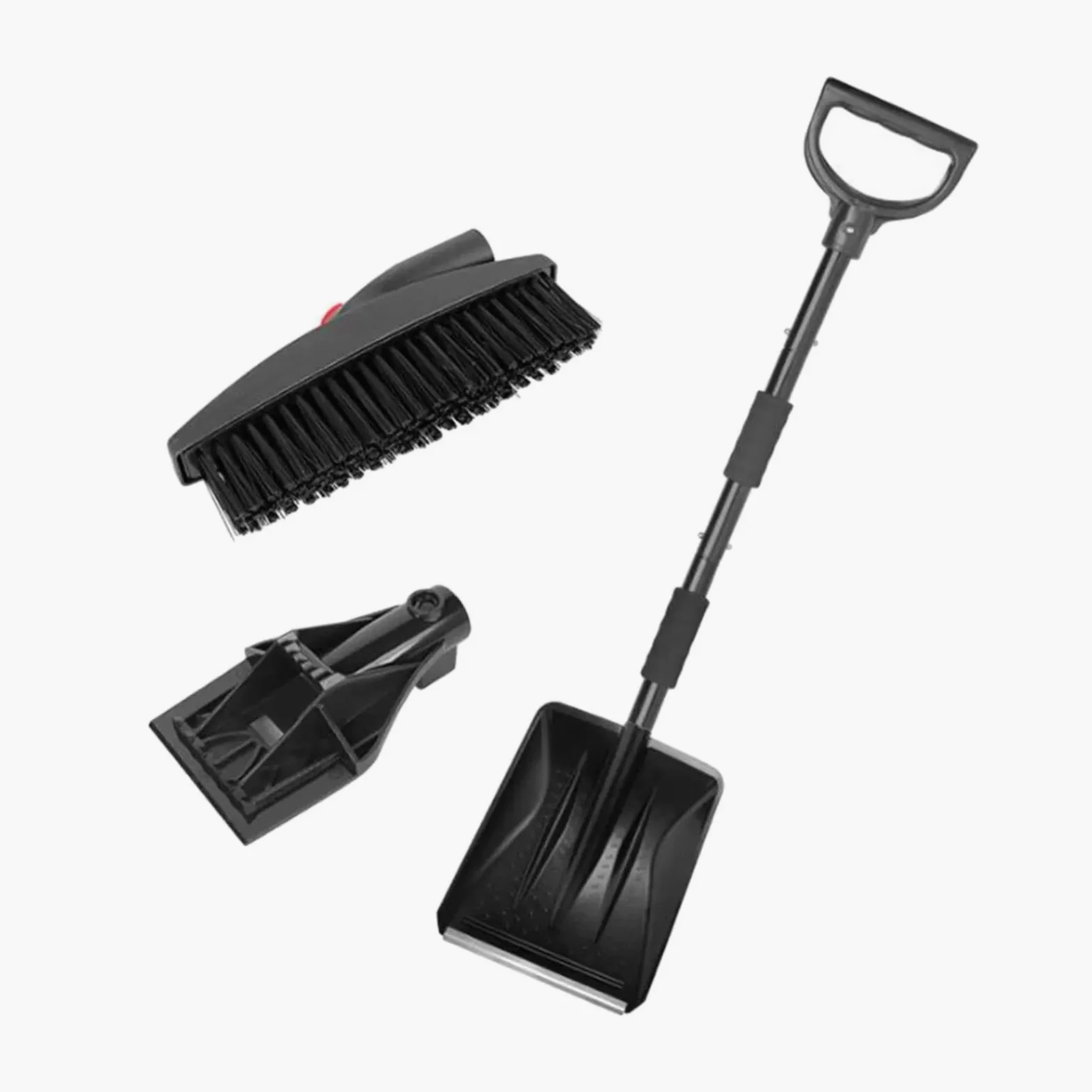 Rascador de Hielo para Coche Cepillo De Nieve Raspador Pala De Nieve para Coche Limpiador De Nieve para Vehículos Camiones Rascadores de Hielo para Coche(Svart)