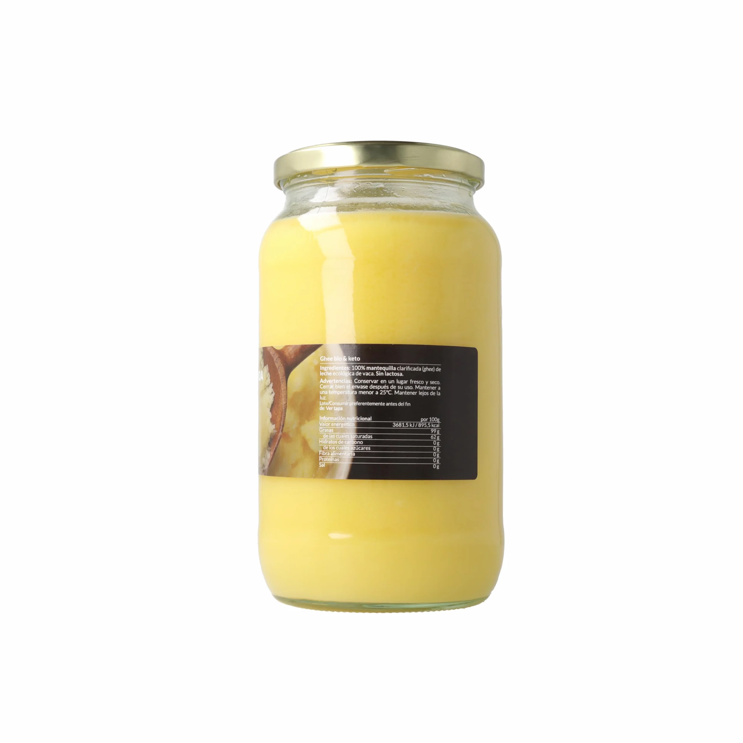 Naturitas Essentials Ghee Mantequilla Clarificada BIO 850 g Leche de Vaca Ecológica Sin Lactosa