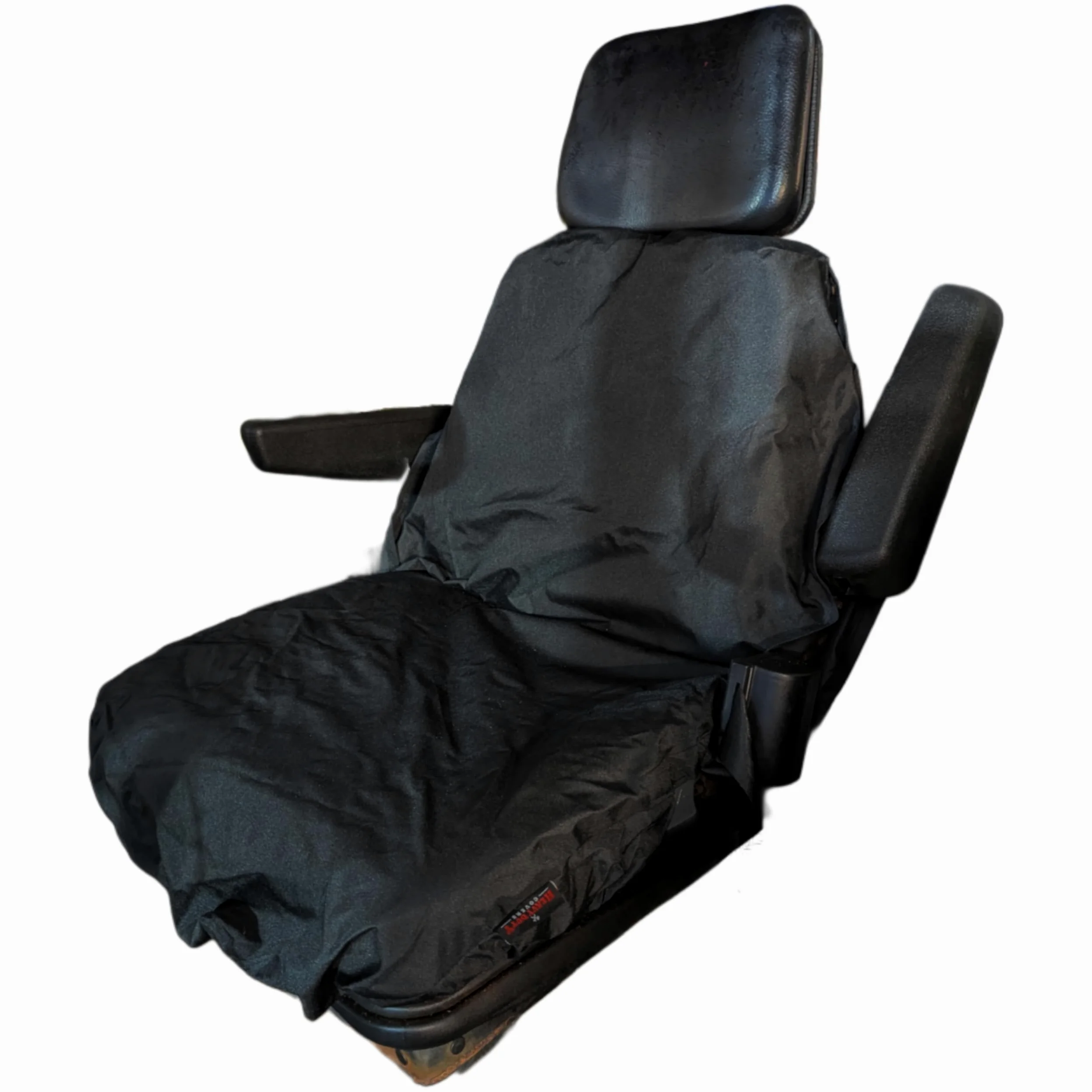 Funda de asiento de tractor impermeable John Deere New Holland Case Fendt Massey Ferguson negro