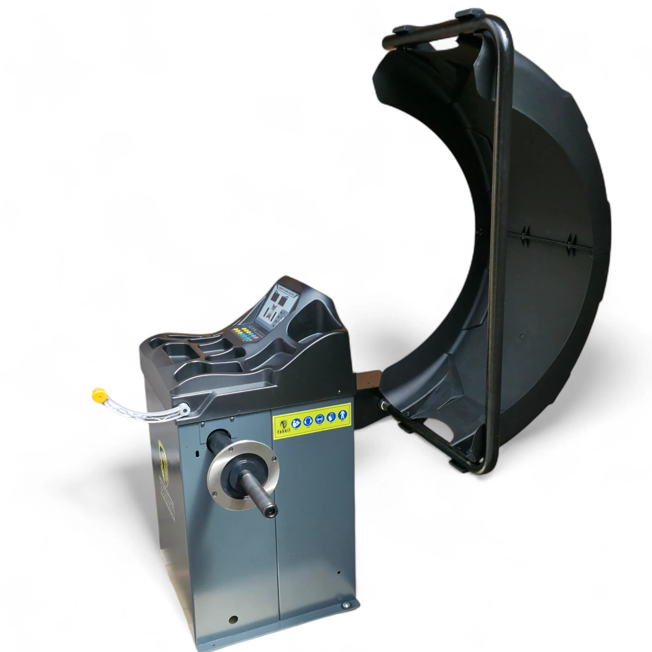 Balanceador de ruedas semiautomático | balanceador de ruedas robusto para llantas de 10–24" | carga de rueda de 65 kg, precisión de ±1 g | suministro ideal para talleres de automóviles y servicio de