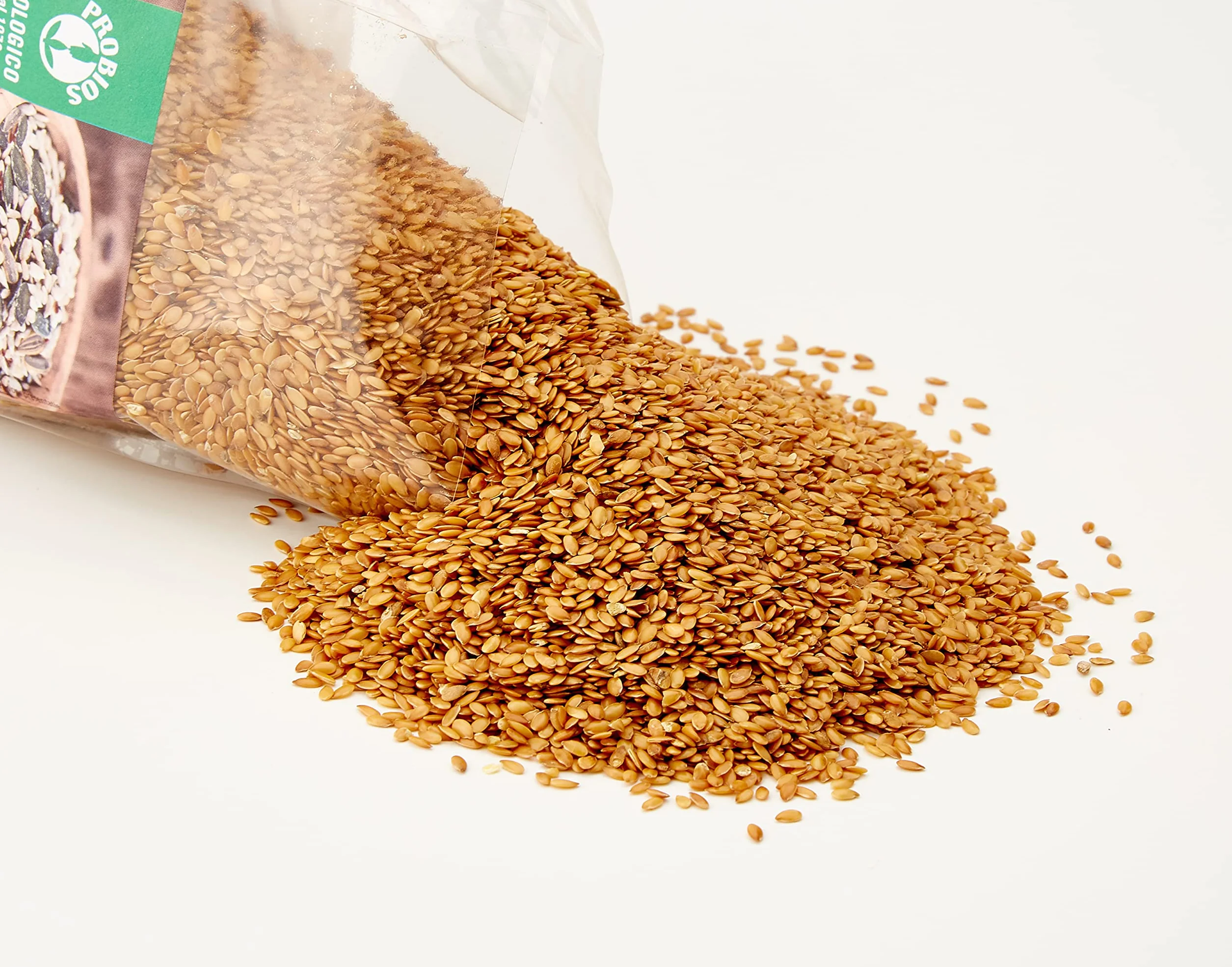 Probios Semillas de Lino Dorado - Alto en Proteínas - Sin Gluten - Paquete de 6 (6 x 500 g)