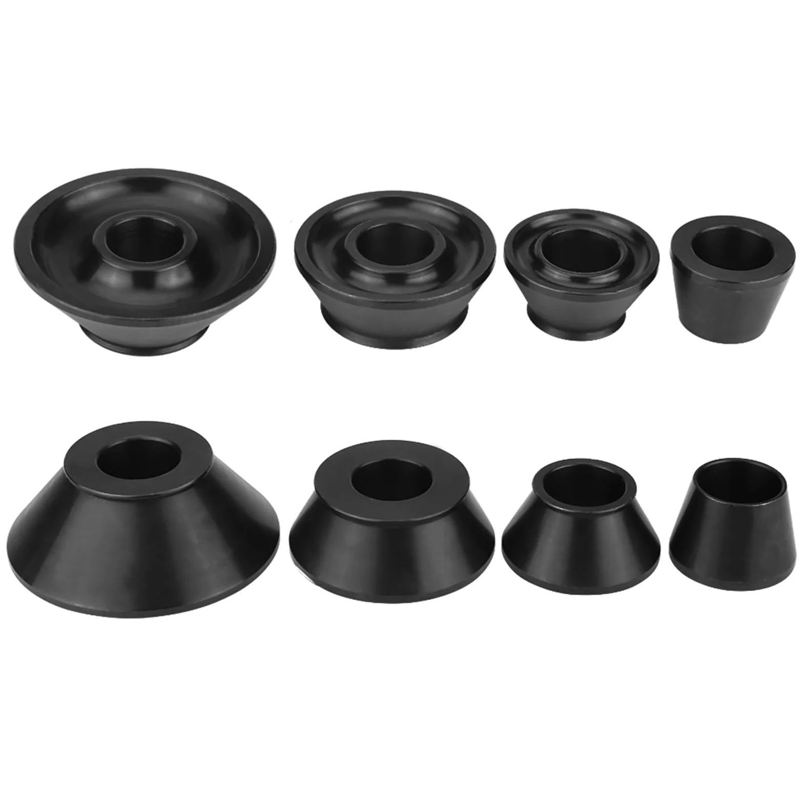 Conos Adaptadores de Equilibrador de Rueda Premium, Duraderos para Eje de 40mm, Aptos para Coche SUV con Orificios de Cubo de 1,77 "a 5,39", 4 Uds.