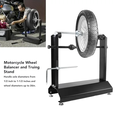 La máquina equilibradora de ruedas de motocicleta se utiliza para calibrar y equilibrar neumáticos, y es adecuada para motocicletas deportivas.