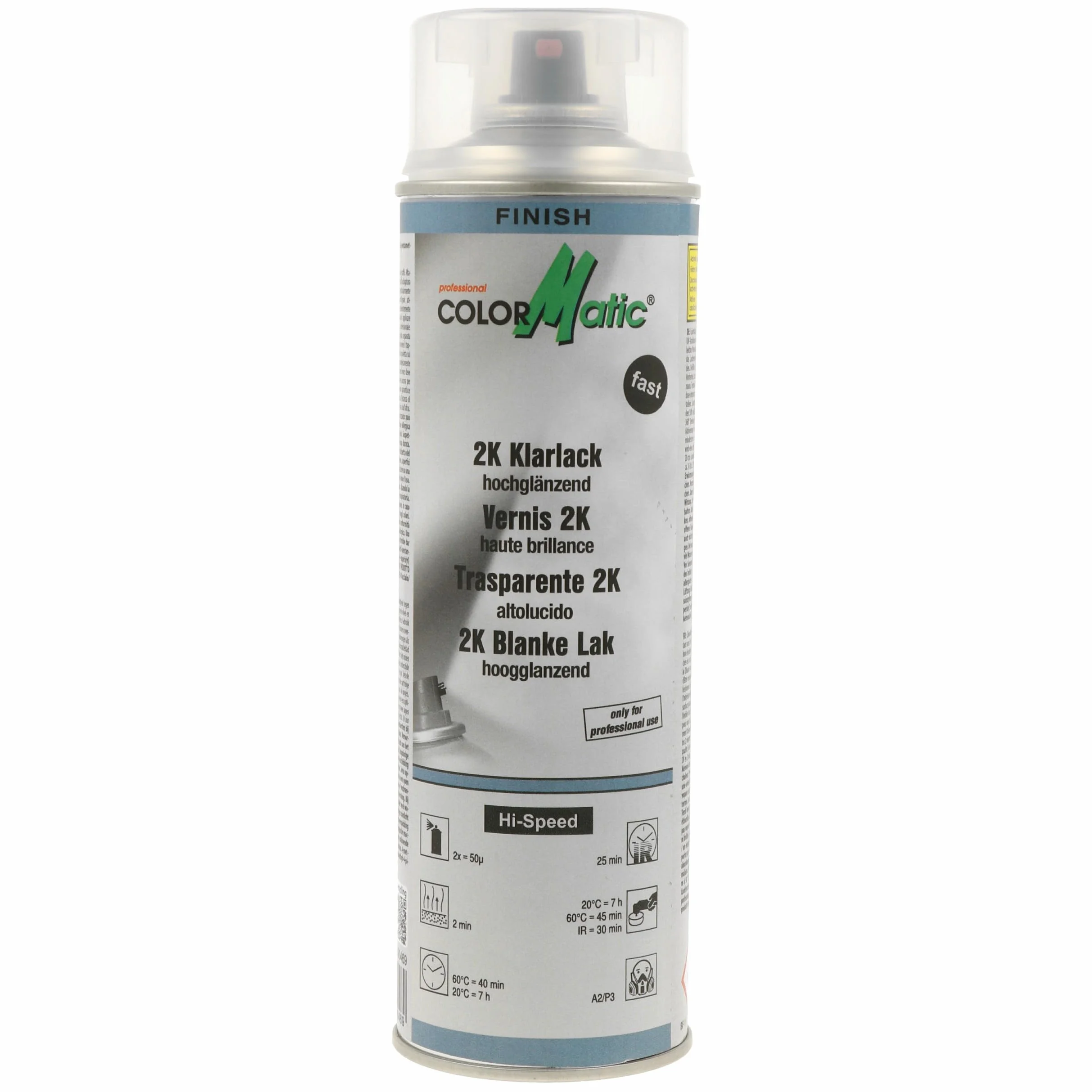COLORMATIC 190469 2K Hi-Speed - Barniz transparente brillante (500 ml)