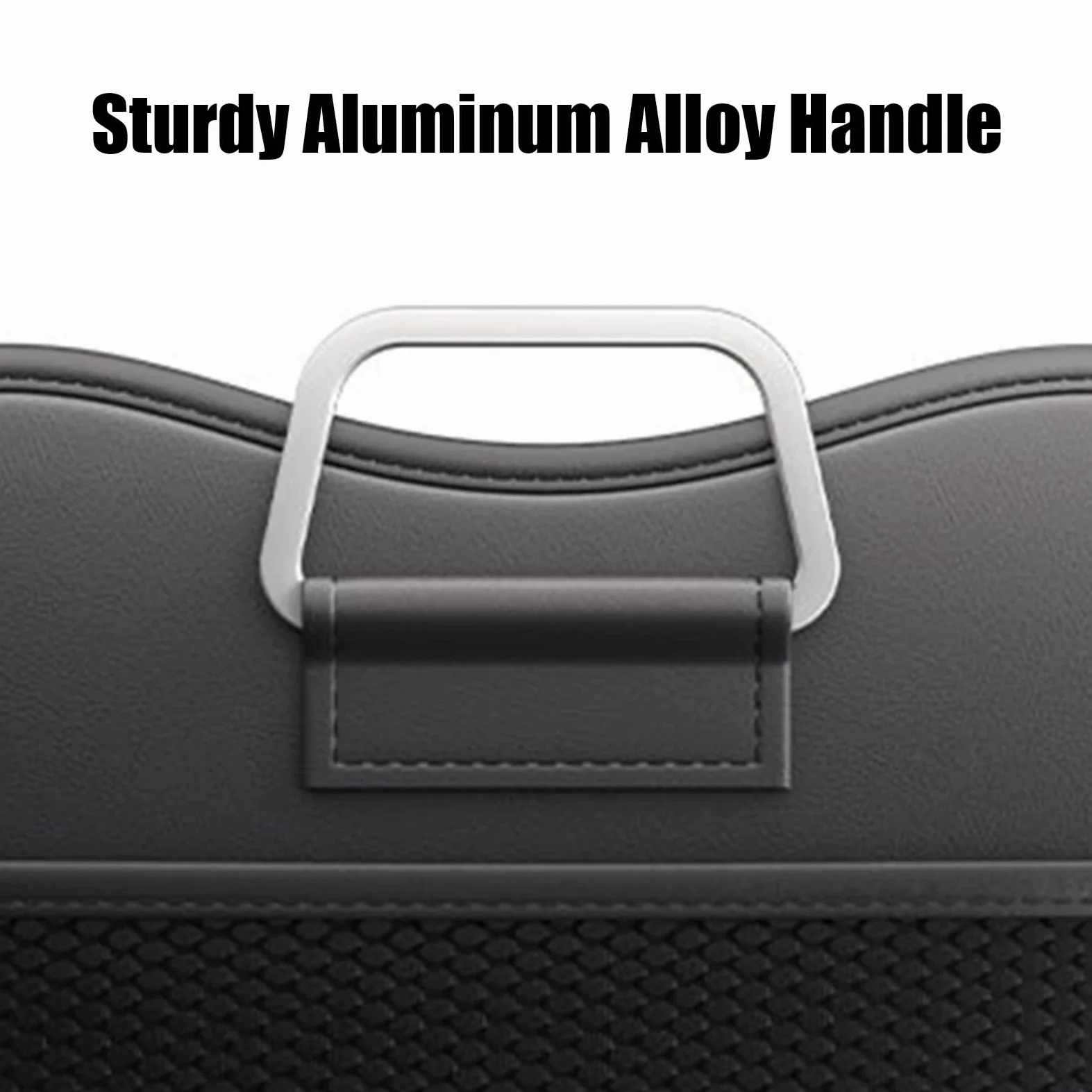 Organizador de maletero para coche, organizador de carga de coche con | , de almacenamiento plegable grande, accesorios de vehículo para asiento trasero, RV, camión, automóvil, SUV, mujer