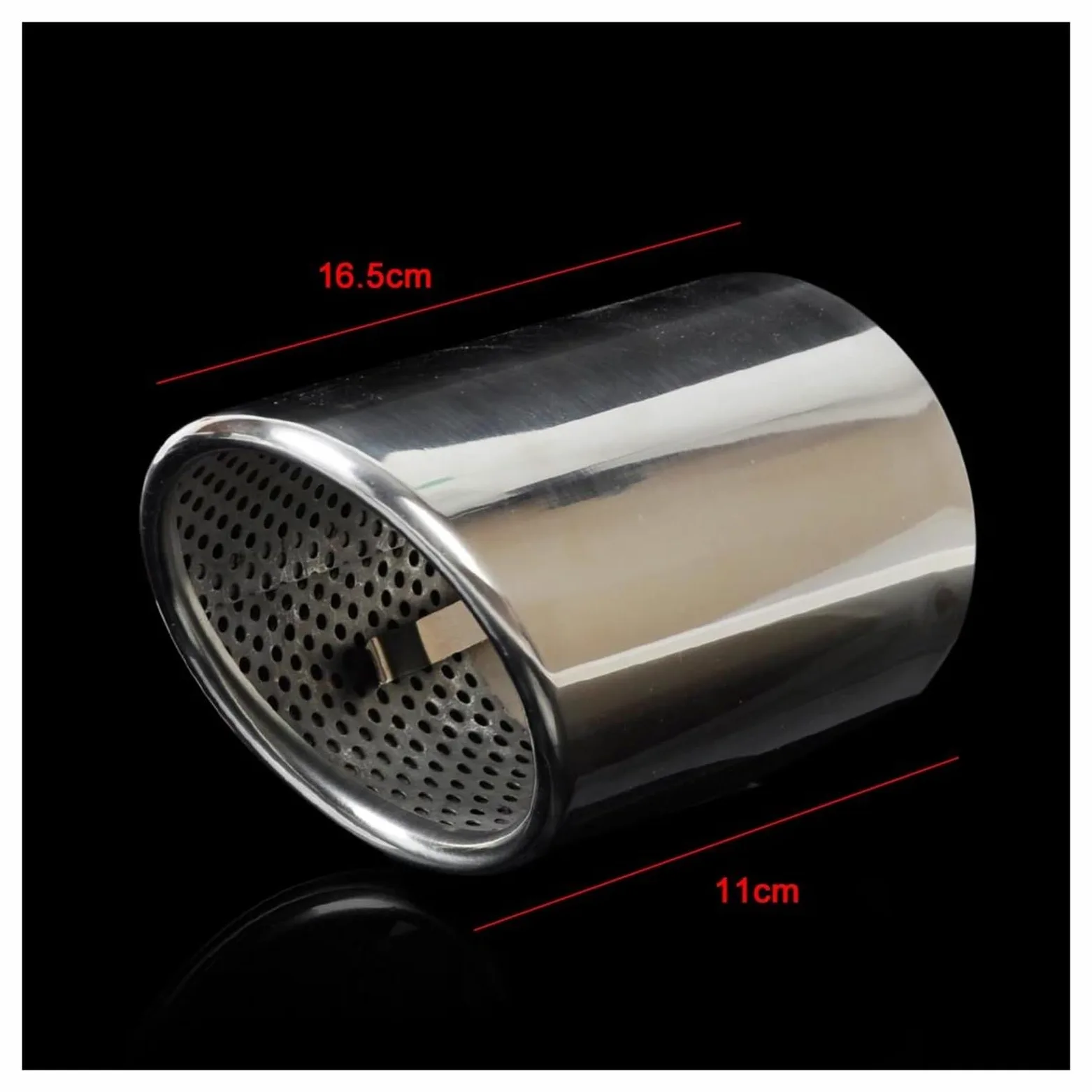 Genérico Silenciador Escape para Q7 2006-2008 2009 2010 2011 2012 2013 2X Acabado Acero Inoxidable Extremo Escape Cola Silenciador Trasero Tubo Tubo Escape Coche Coche