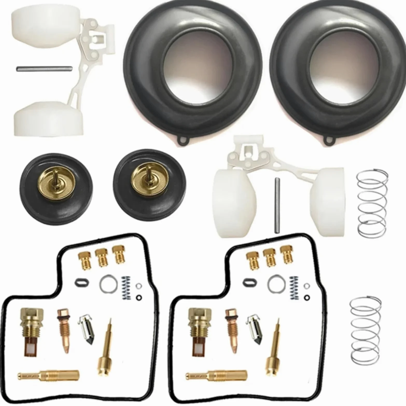Kit Carburador Repuesto Kit De Reconstrucción Carburador De Motocicleta Compatible Con Transalp XL650 XL650V RD10 RD11 2000-2007 Kit De Reparación Carburador Flotador Diafragma Émbolo