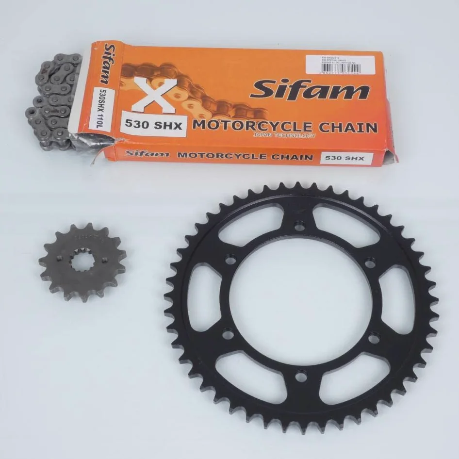 Kit cadena Axring para moto Yamaha 600 FZS Fazer 1998 a 2003 15X48 pasos 530
