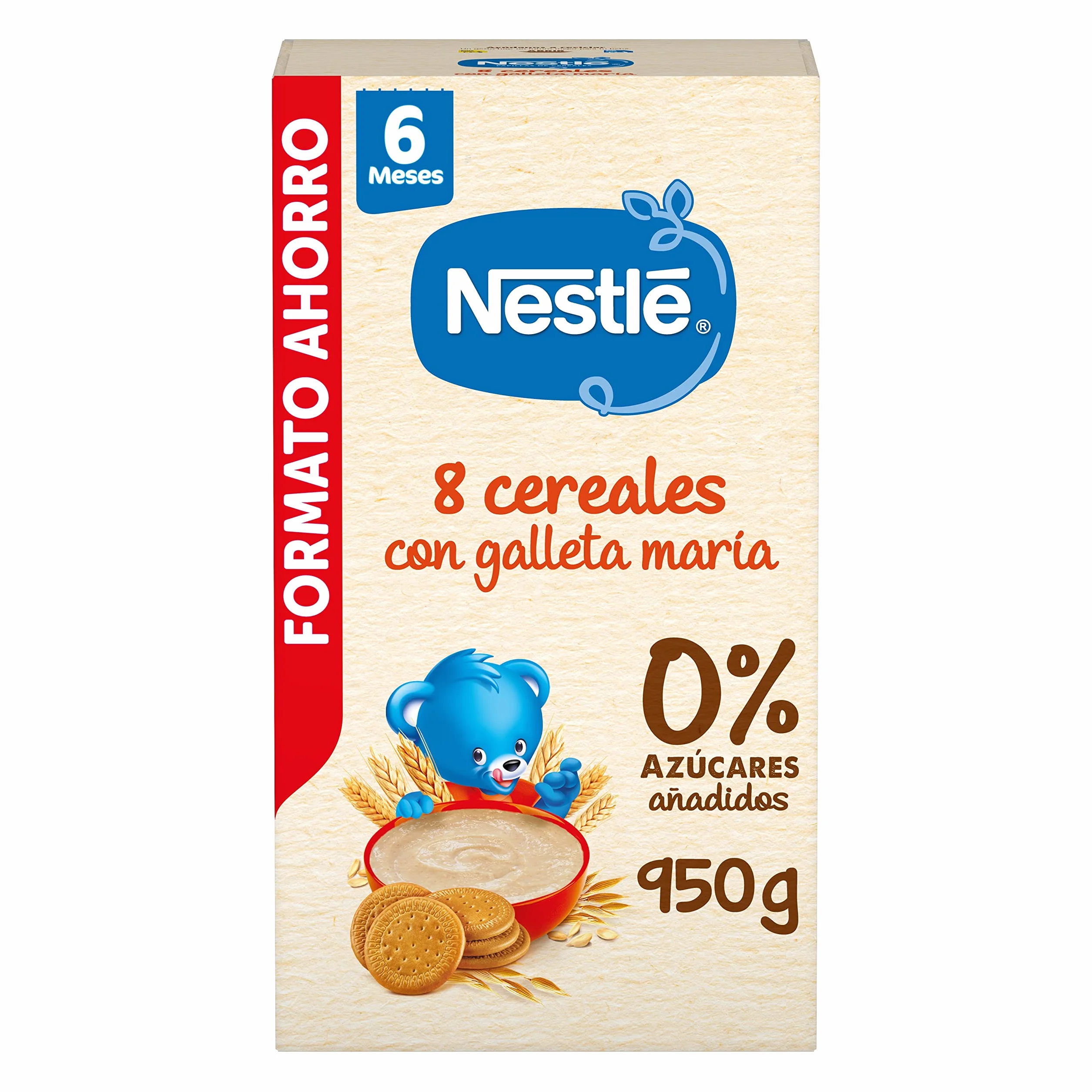 Nestle Papilla 8 Cereales con Galleta 950g 8 Paquetes 7.6Kg