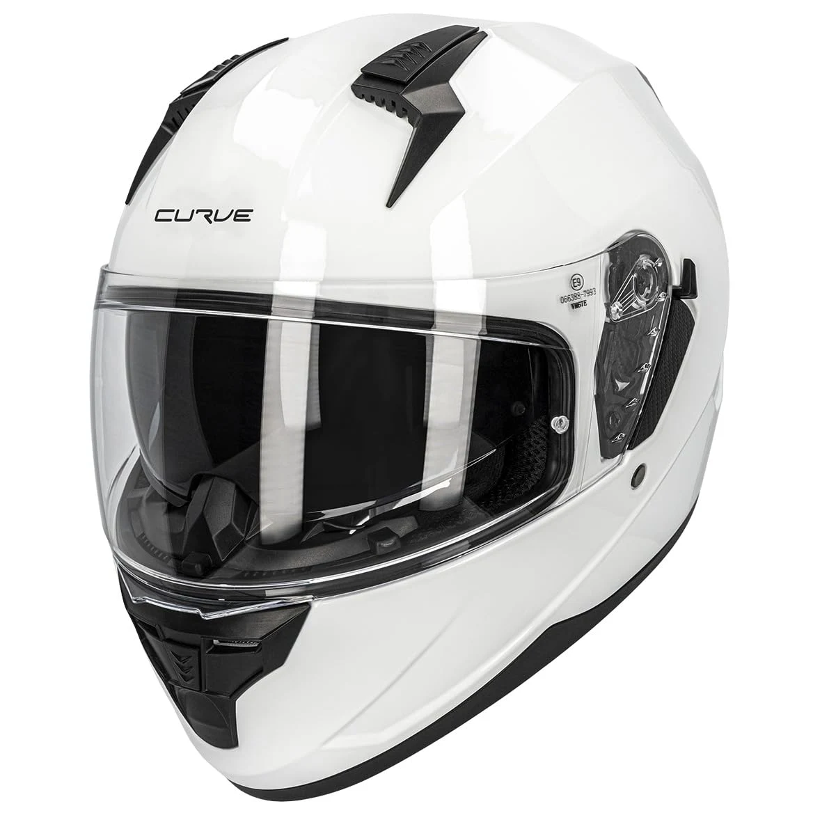 Curve Casco Integral para Moto, Lead, Material Resina ABS termoplástica, Sistema de ventilación, Visor Solar Ahumado, Cierre micrométrico, Adultos, Hombre y Mujer, ECE 22.06