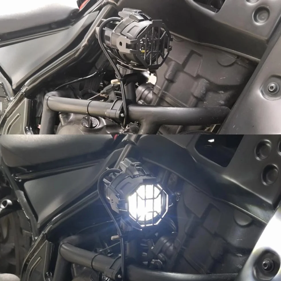 NEWFUN Faros adicionales para motocicleta, faro de moto, lámpara LED exterior para motocicletas, faros antiniebla, faros LED, IP67, 40 W, giratorio 360 grados, adecuado para motocicletas, vehículos