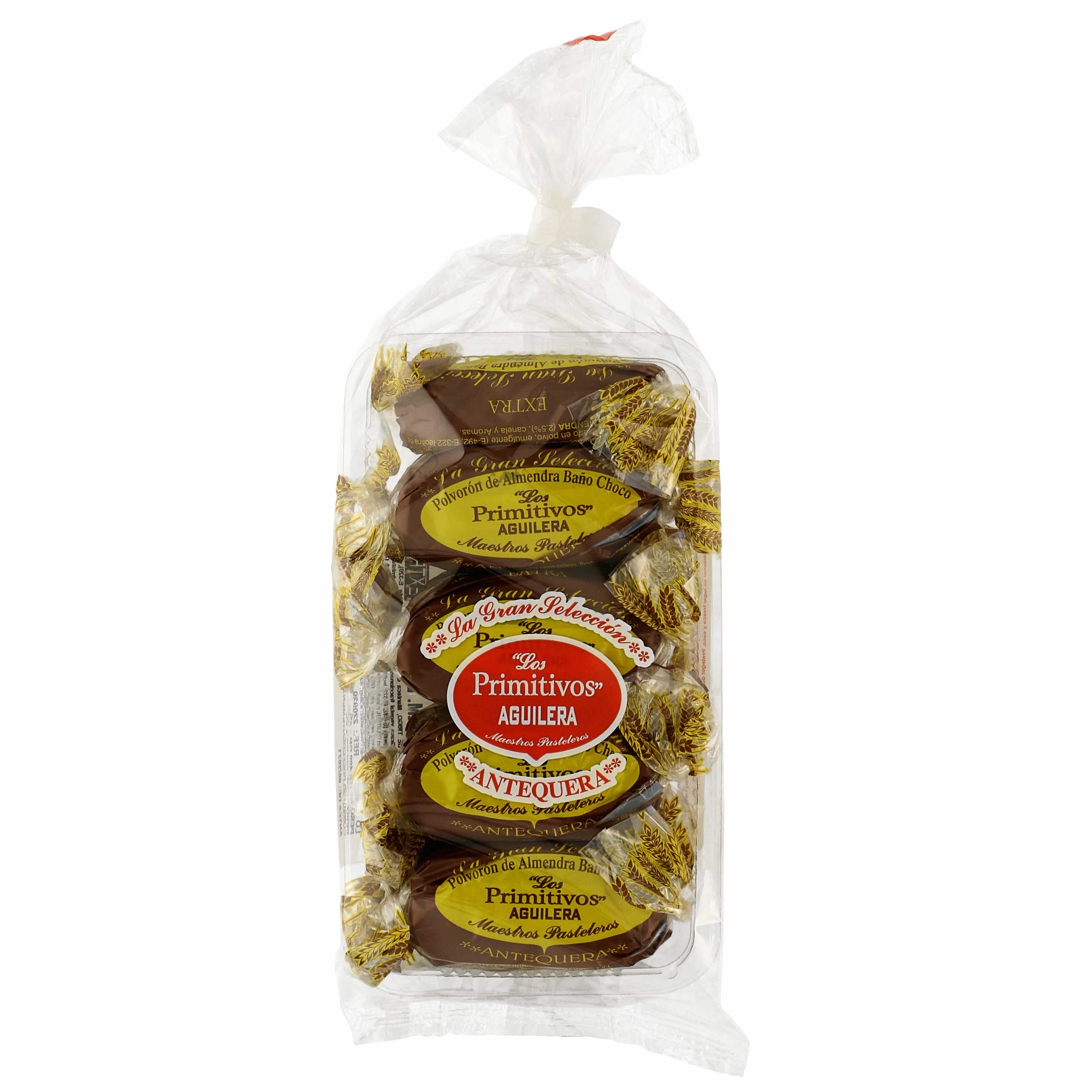 Polvorón de Almendra Bañado en Chocolate LOS PRIMITIVOS AGUILERA 400 gr