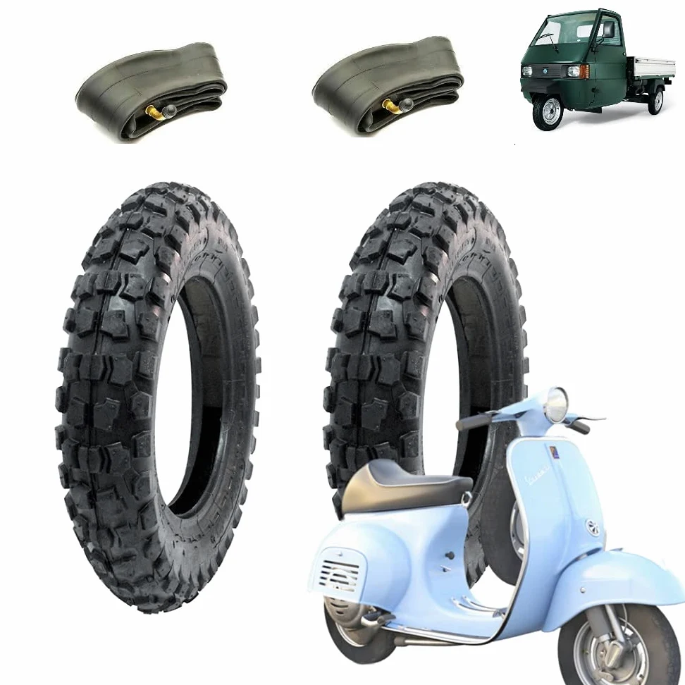 Neumáticos 3.50-10 6PR Cross con tacos para Piaggio Vespa PX 125 Primavera 150 200