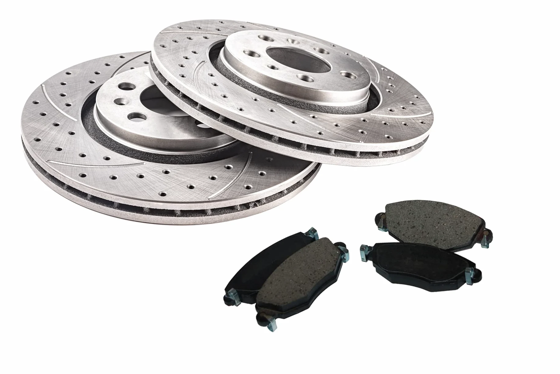 GVZONE GT Sport Rotores de disco de freno + pastillas compatibles con BMW 5 SALOON E60 2003 2004 2005 2006 2007 2008 2009 2010 delantero ventilado 0441GV Diámetro 324 mm Agujeros 5, 324 x