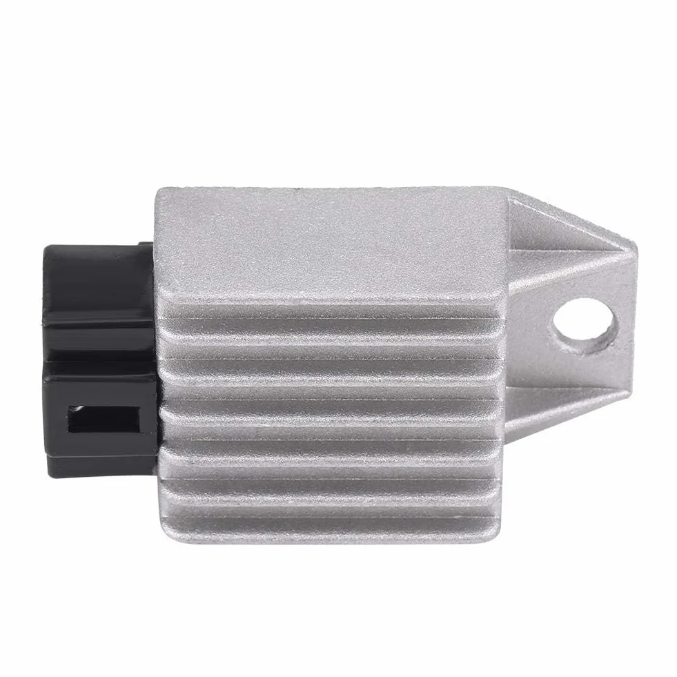 Regulador de voltaje rectificador de 4 pines, regulador de voltaje universal para moto moto moto 12V para scooter, ciclomotor, ATV, Gokarts, Buggie con motor GY6 de a
