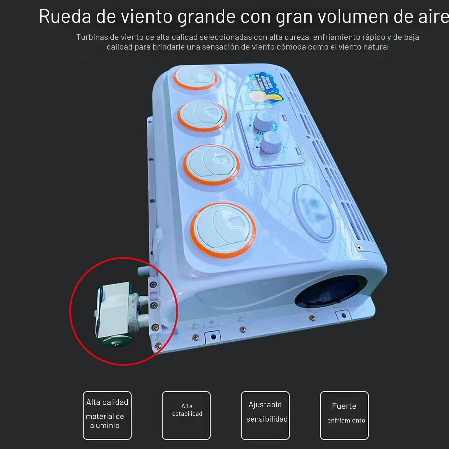 Aire acondicionado eléctrico 12 V CC para techo de caravana furgoneta