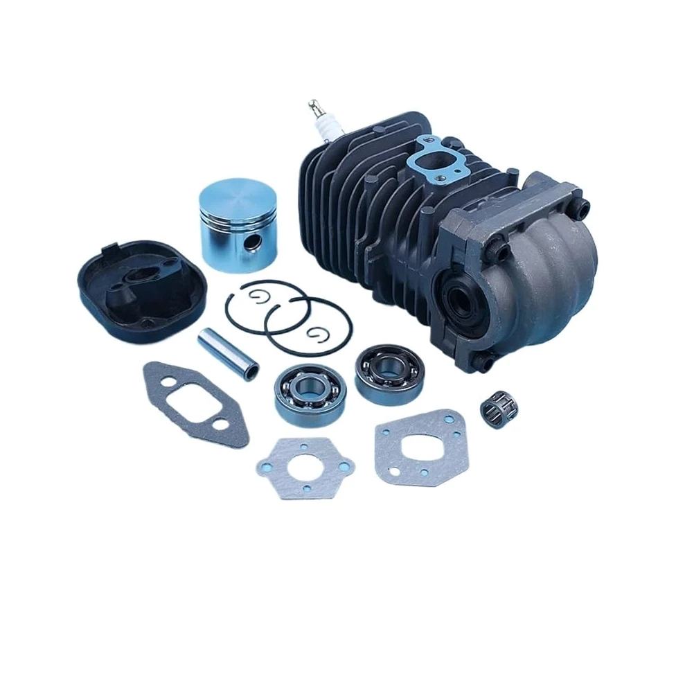 Pieza DE Recambio Kit de Junta de Sello de cojinete de cigüeñal de Disco de pistón de Cilindro Compatible con H 335 435 440 338 438 444 Revestimiento de Motosierra