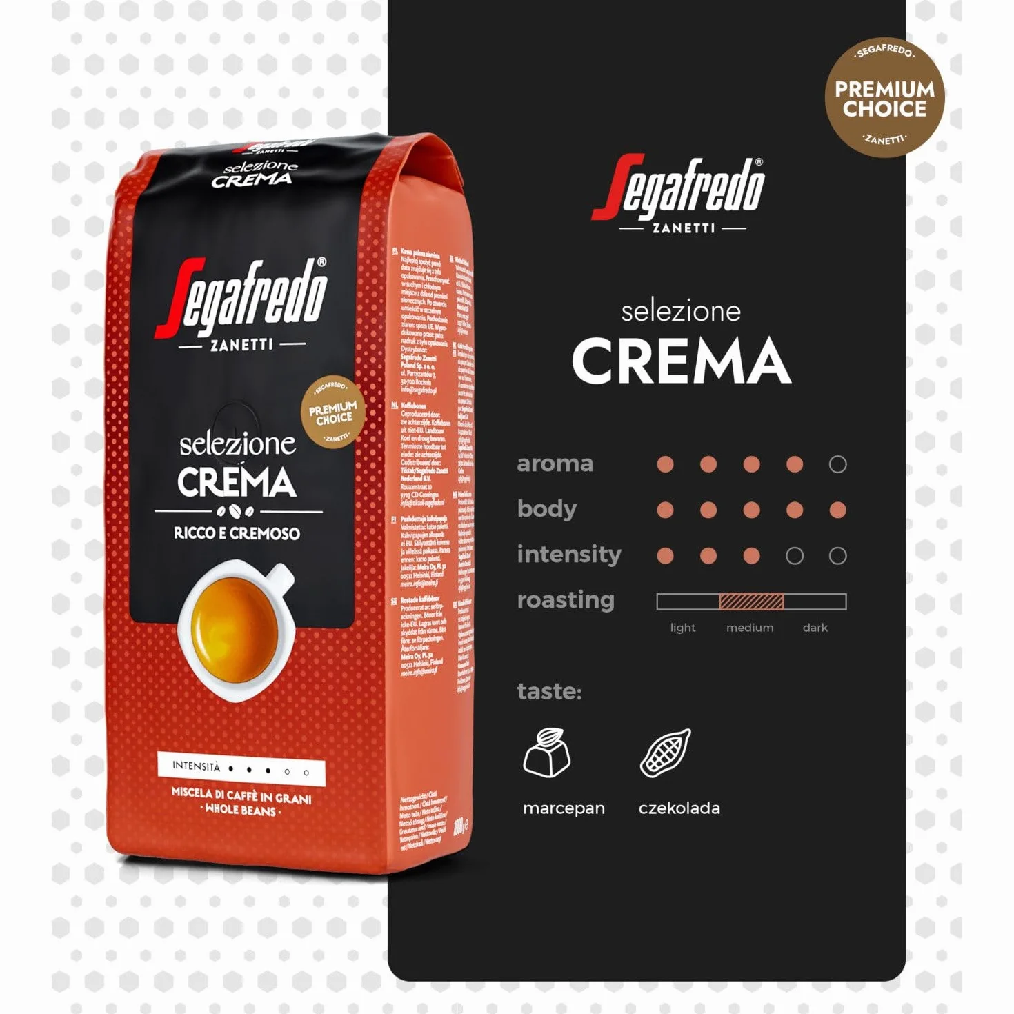 Segafredo Selezione Crema koffiebonen 1 kilo