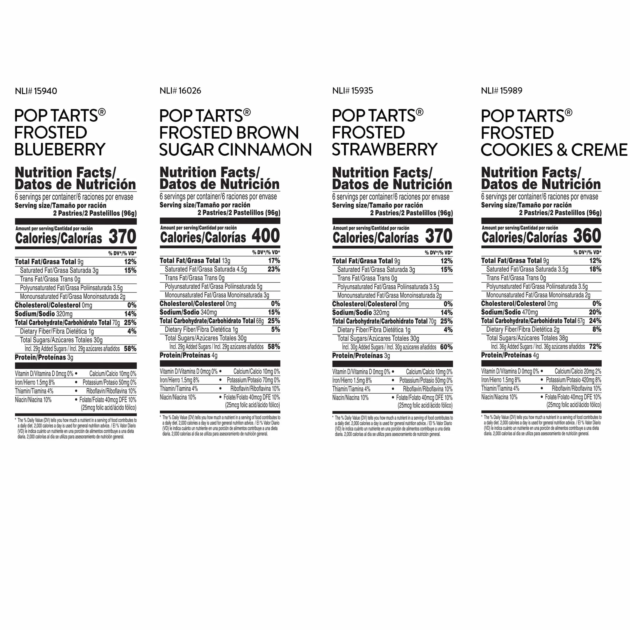 Pop-Tarts Toaster Pastries Variety Pack 60 Count Breakfast Kids Snacks