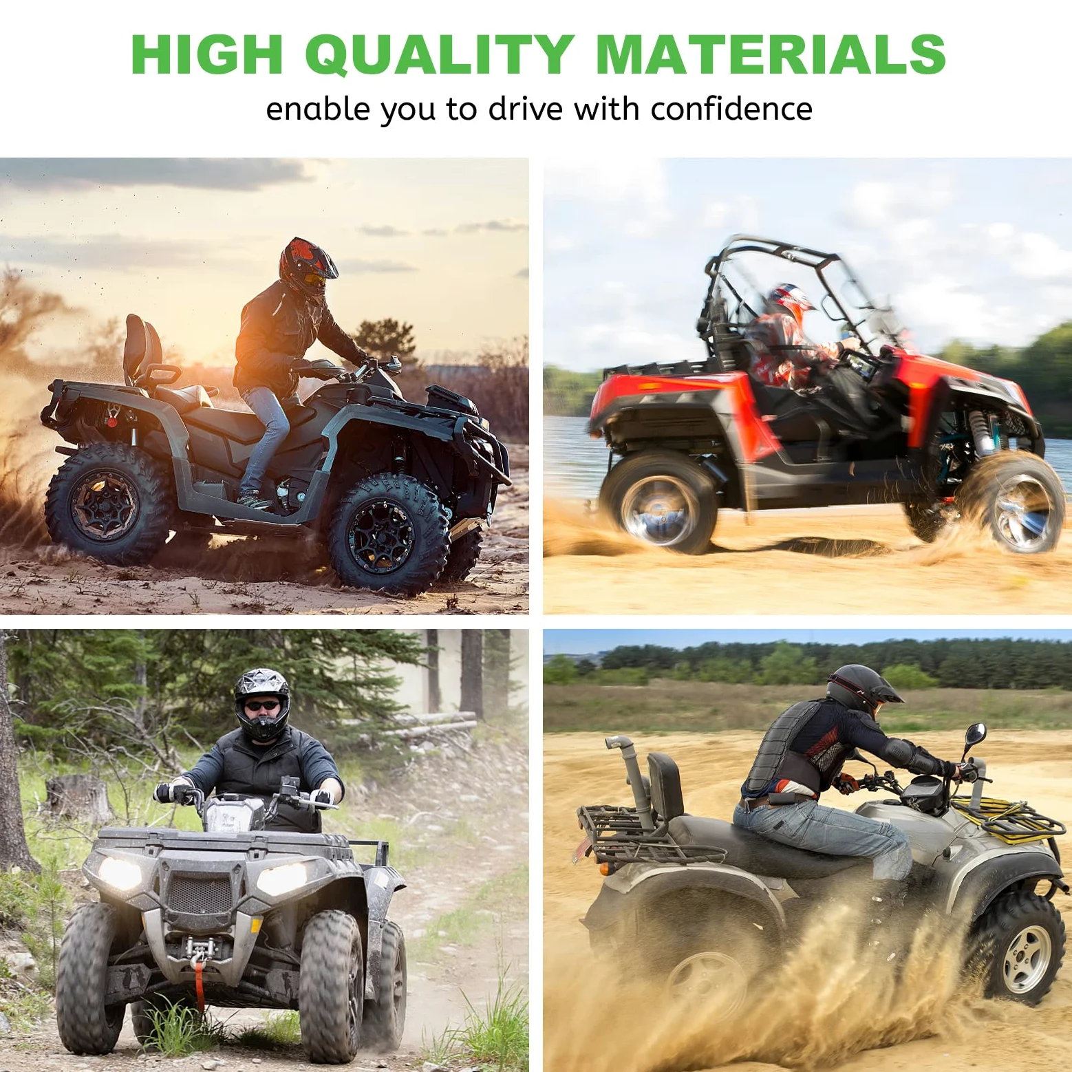 Juego completo de eje delantero y trasero compatible con Suzuki King Quad 450 500 700 750 400 izquierda derecha (4 piezas)