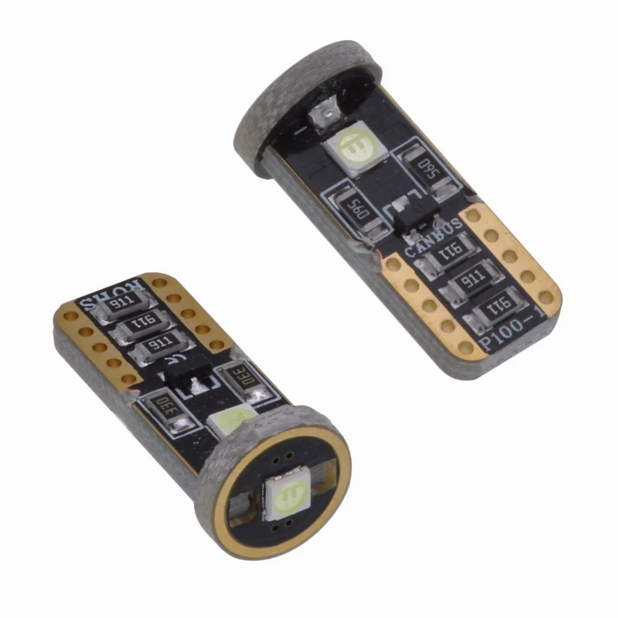 KATUR T10 Canbus - Bombillas LED para coche, color azul hielo, T10, W5W, 3 SMD 5050, superbrillantes, 194, 168, 175, 192, 2825, cuña, luces LED, fuente de repuesto para luces de coche (100 unidades)