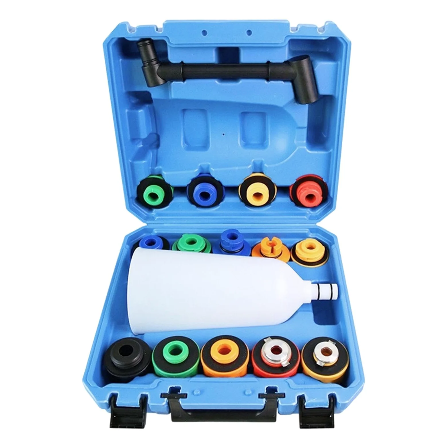 Kit de embudo de 16 piezas juego de embudo con purga flexible, llenador y | Kit Embudo Llenado Radiador Para de enfriamiento del motor vehículos camiones SUV y autocaravanas