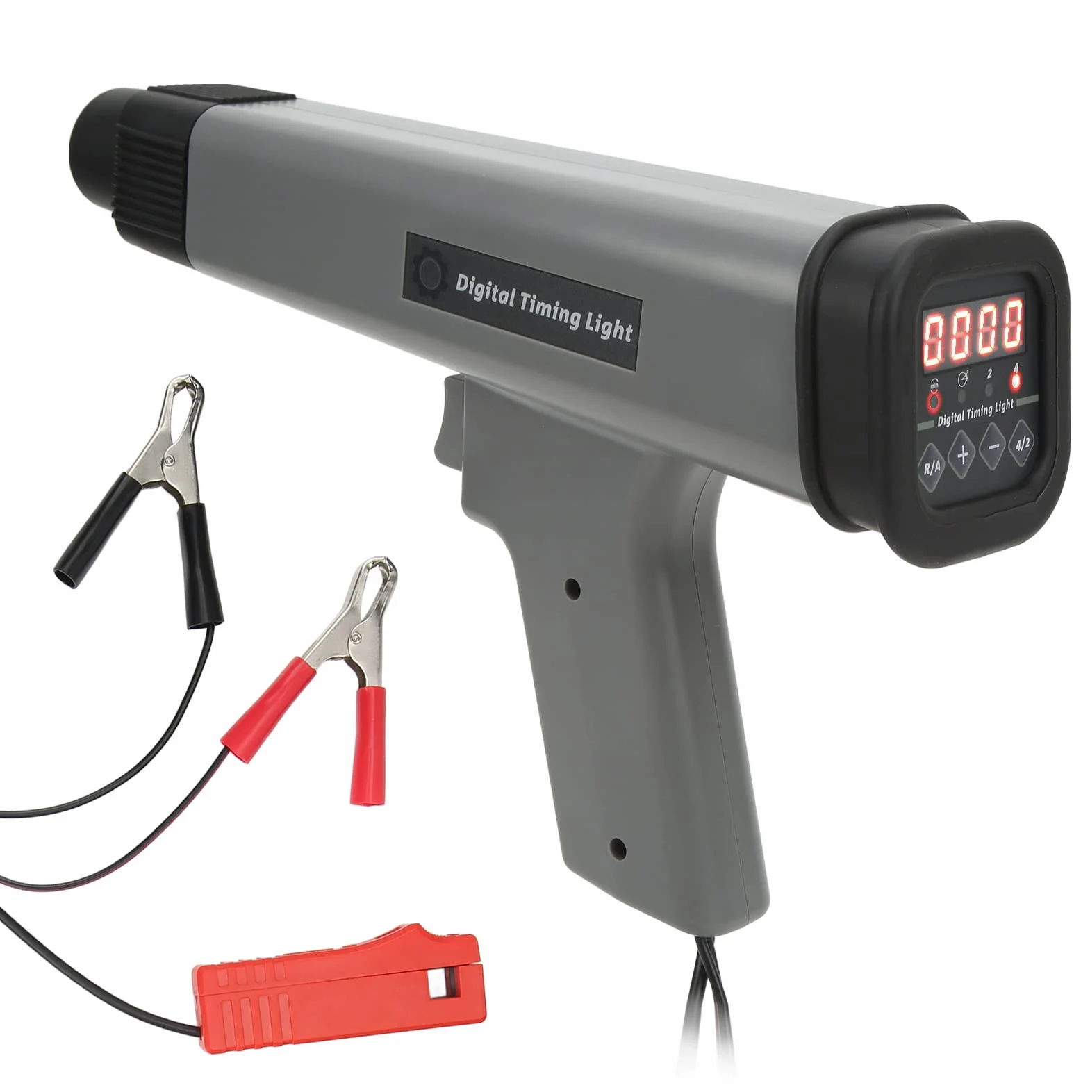 Fydun Luz de Sincronización Digital 12V Pantalla LED Portátil Lámpara Estroboscópica Inductiva para Motor de Gasolina