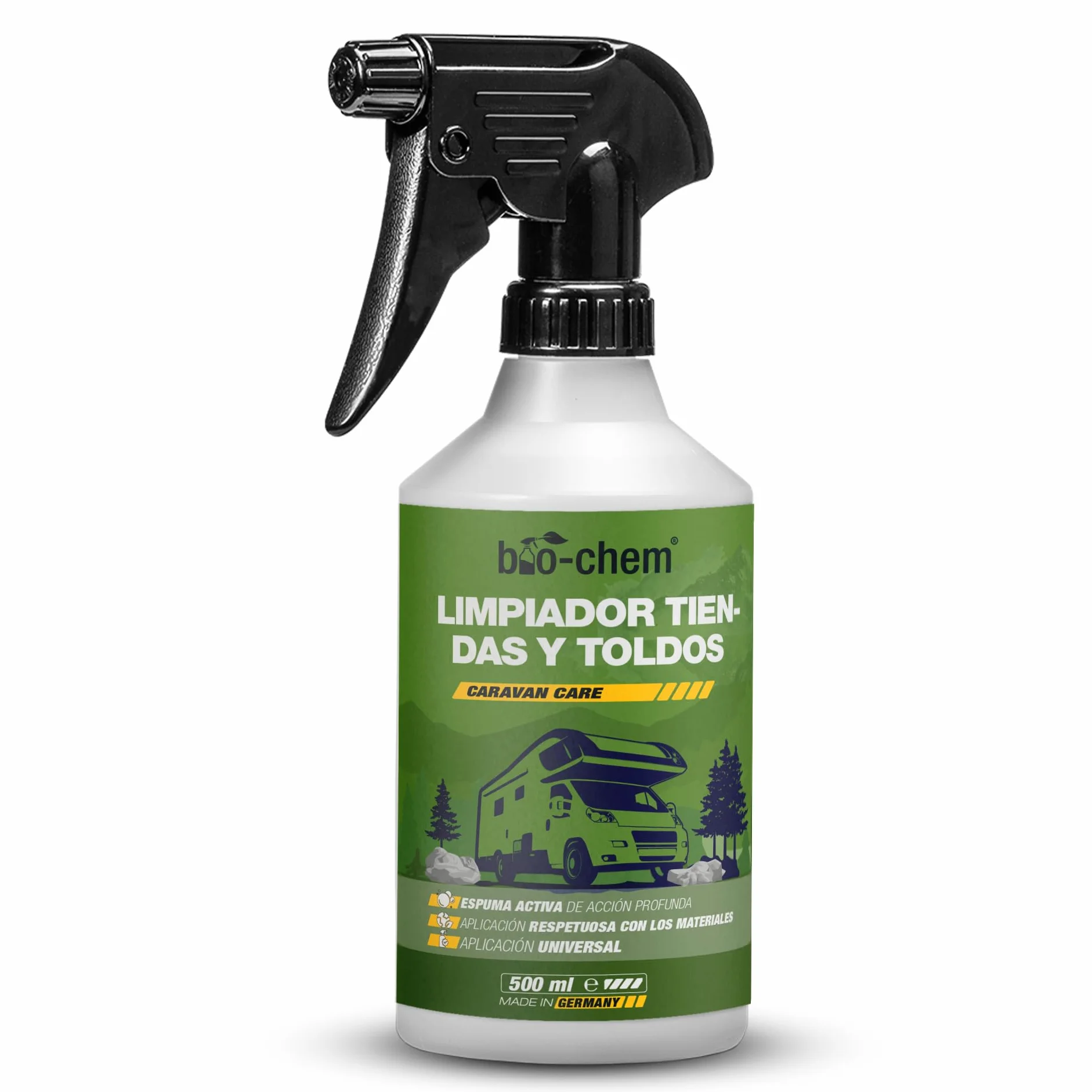 Bio-Chem - Limpiador para toldos, capotas y techos de Tiendas - Producto para el Lavado de toldos, caravanas, techos de Coches - Producto Textil Respetuoso con el Medio Ambiente