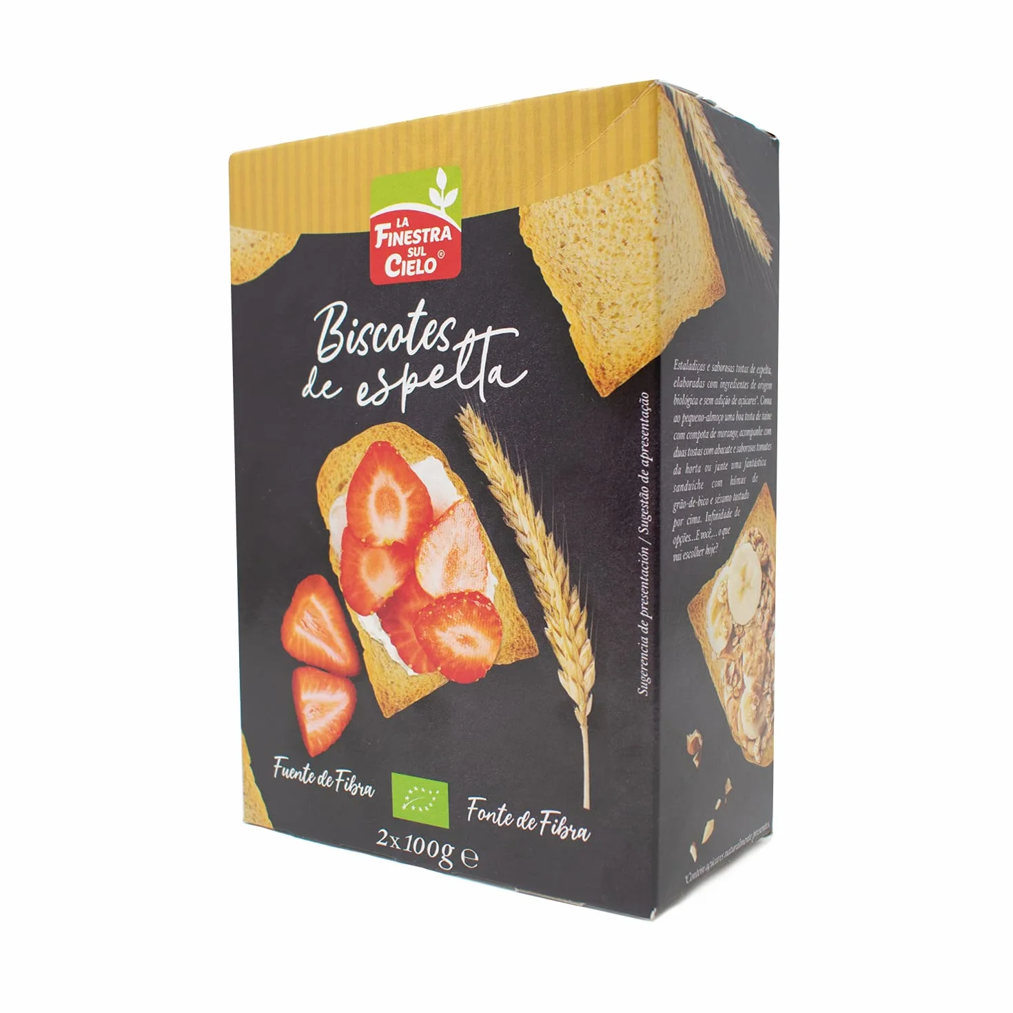Biscotes de Espelta Bio 200g La Finestra sul Cielo