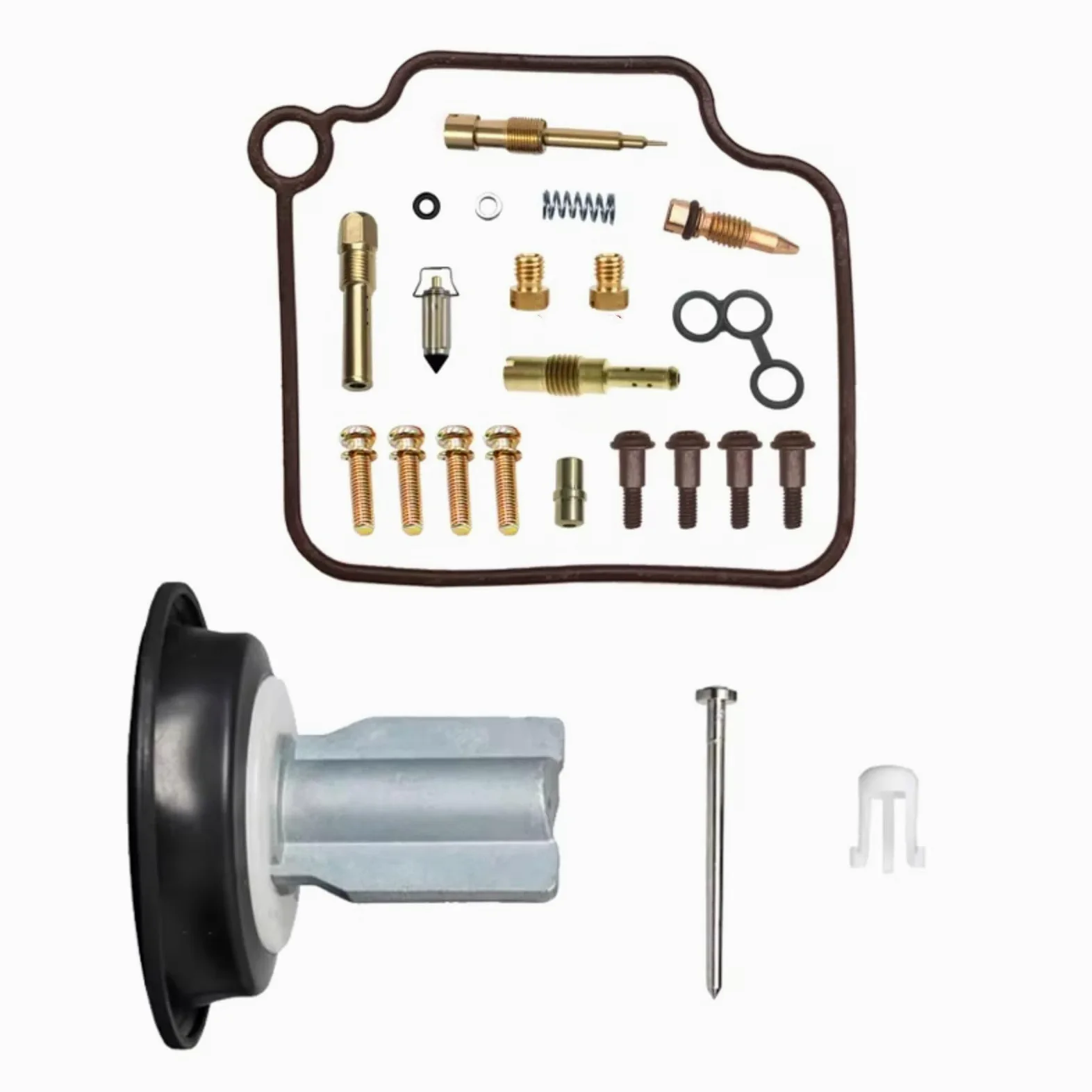 Compatible con Piaggio para 125 para BYQ125T Kit De Reconstrucción De Carburador Membrana Deslizante De Diafragma Válvula De Aguja Sellado De Junta Kit de reparacióncarburador Motocicleta | Type 7