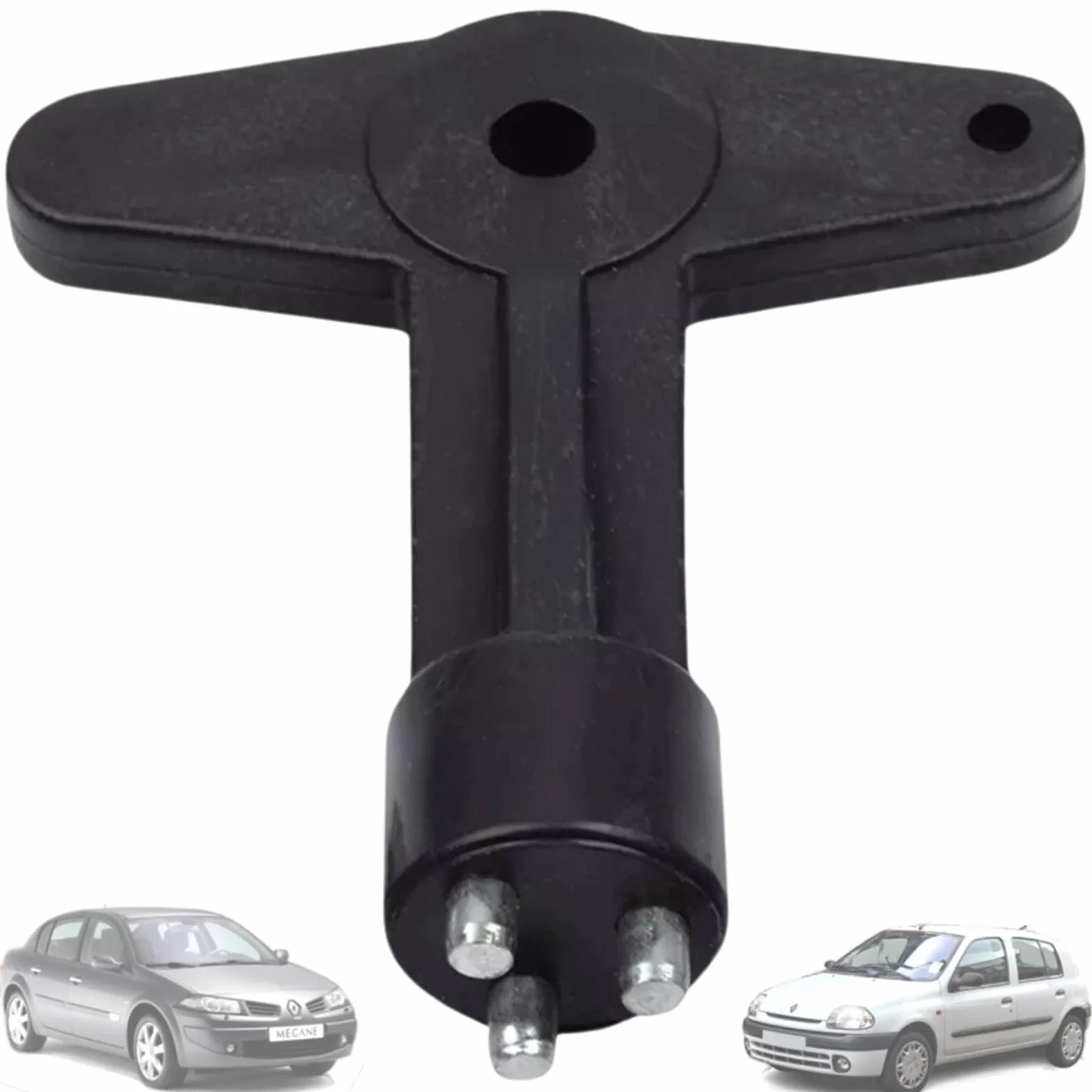 Twowinds - Llave Tapacubos Antirrobo 7700422600 Compatible con Renault Clio, Espace 4, Kangoo, Megane; Opel Astra, Corsa, Vectra - Llave de Extracción de Tornillos de Seguridad M8