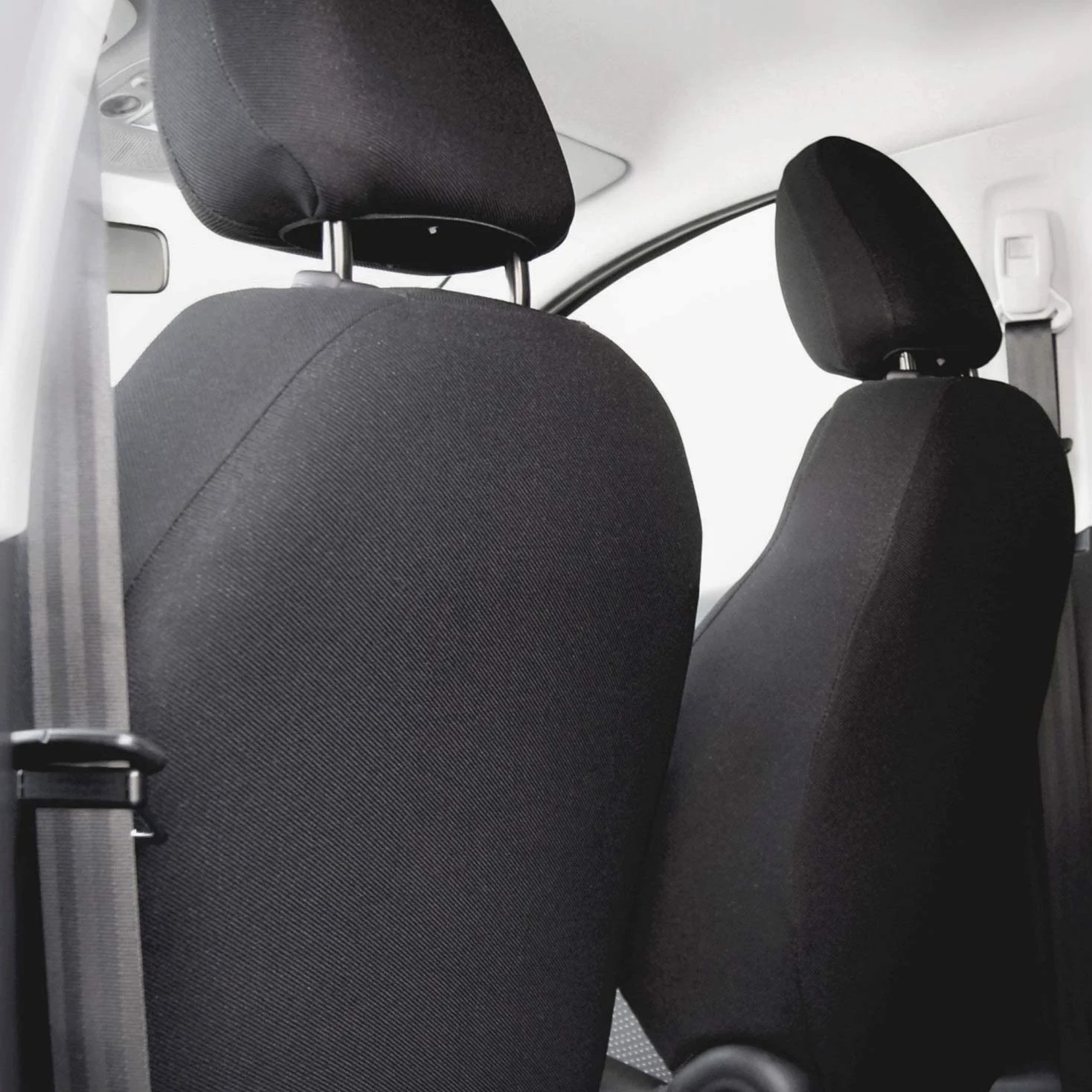Fundas de Asiento de automóvil a Medida Fundas de Asiento de automóvil Gris de 5 Asientos Juego Completo