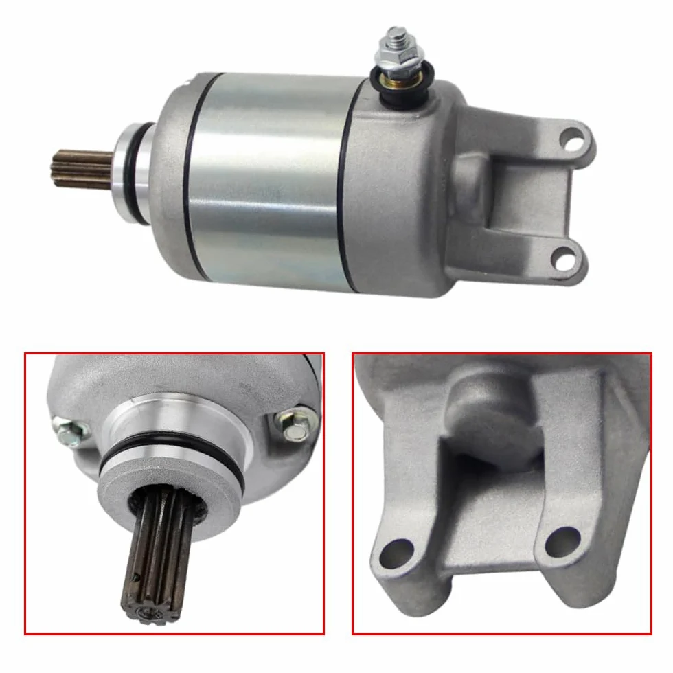 Repuesto de motor de arranque eléctrico, motor de arranque eléctrico de motocicleta, motor de arranque de motocicleta compatible con Honda XL125V Varadero 125, 31200-KGB-611