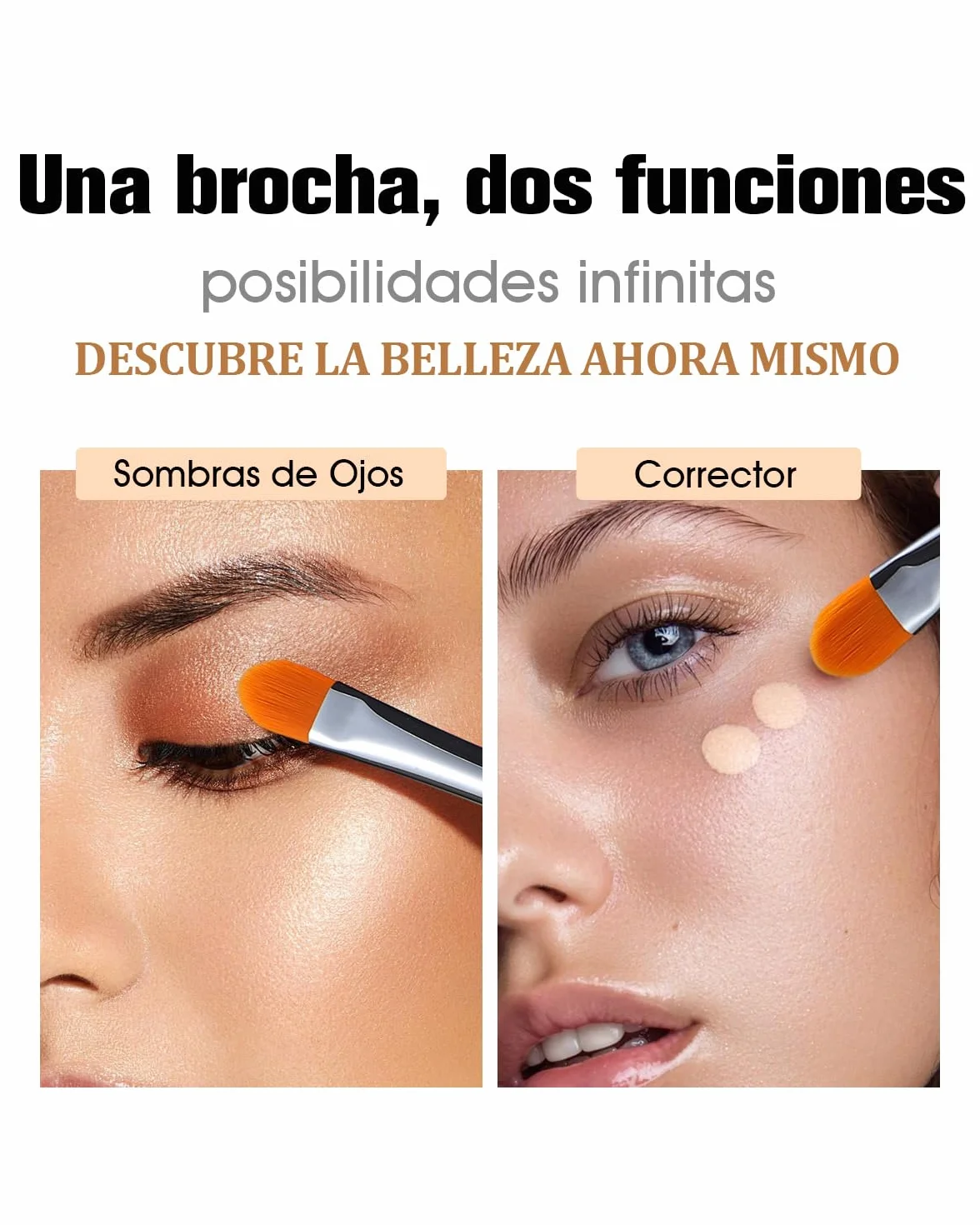 EIGSHOW Pincel aplicador de imprimación de sombra de ojos para mezclar, corrector, herramientas profesionales E828