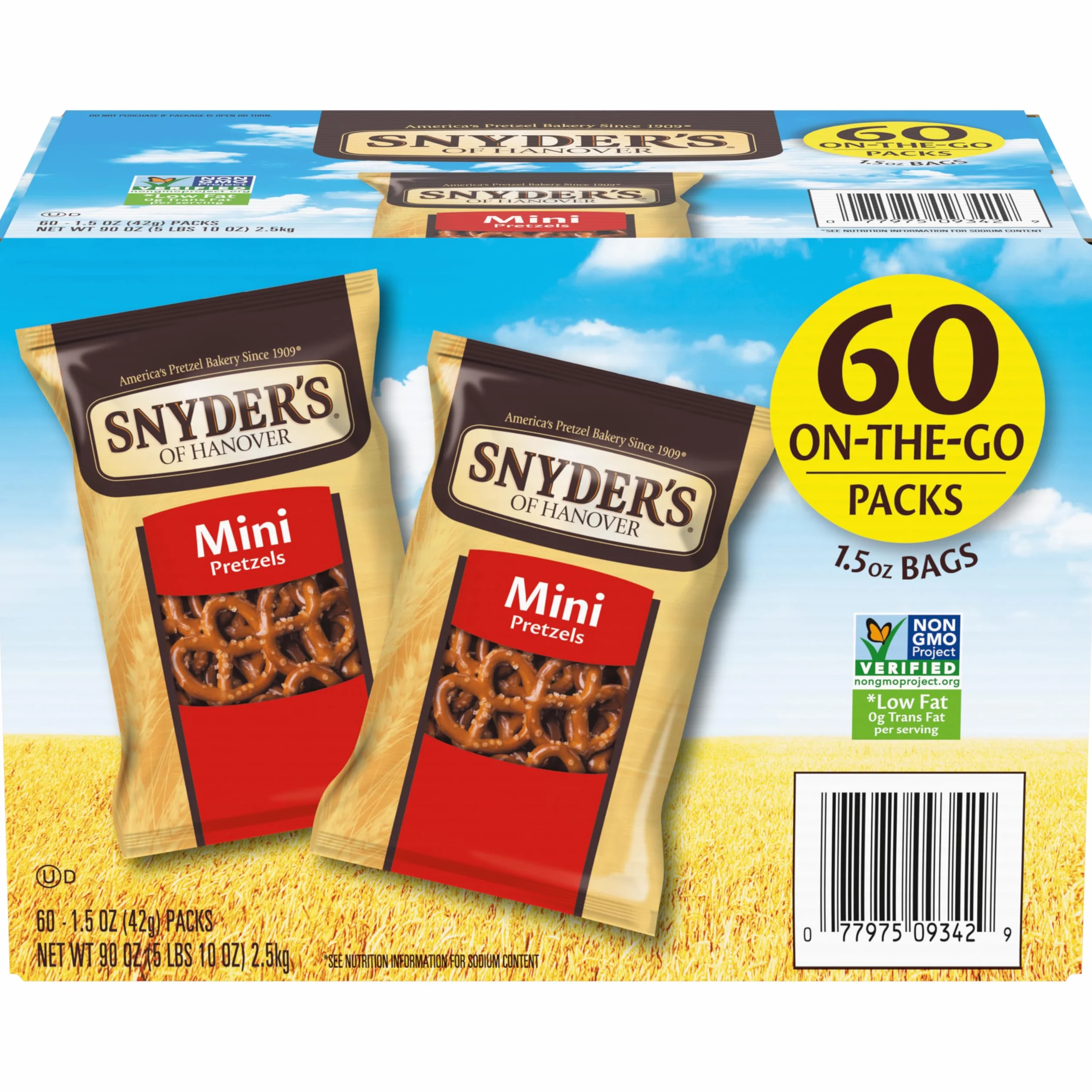 Snyder's Mini Pretzels 66-Pack 1.5 oz