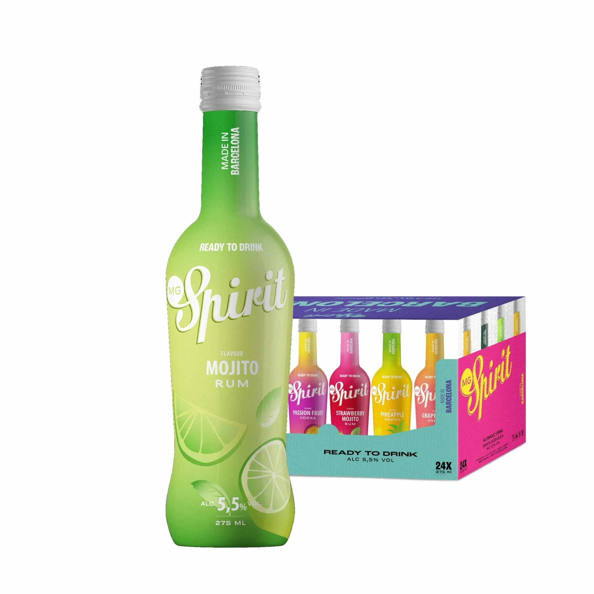 MG SPIRIT Mojito Rum 24 x 275 ml Ready To Drink 5,5% Vol