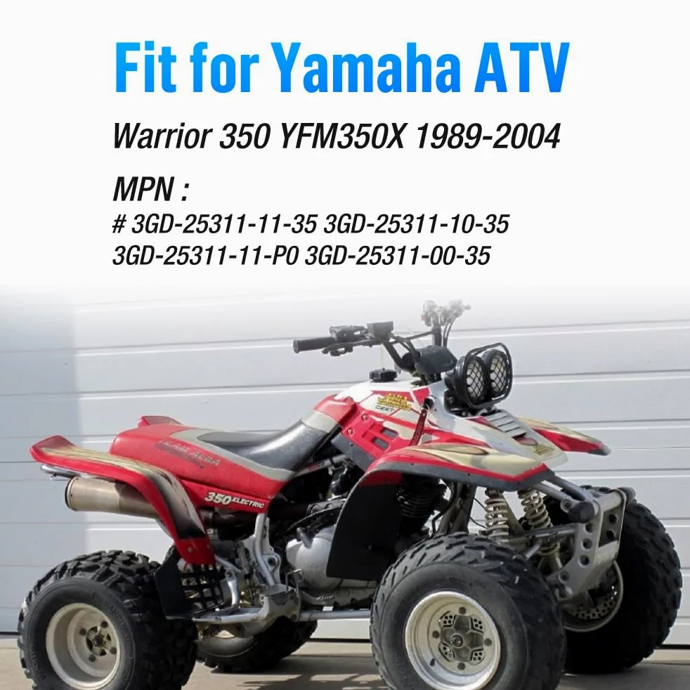 Porta rodamientos eje trasero y cubo para Yama-ha Ha Warrior 350 YFM350X 1990-2004