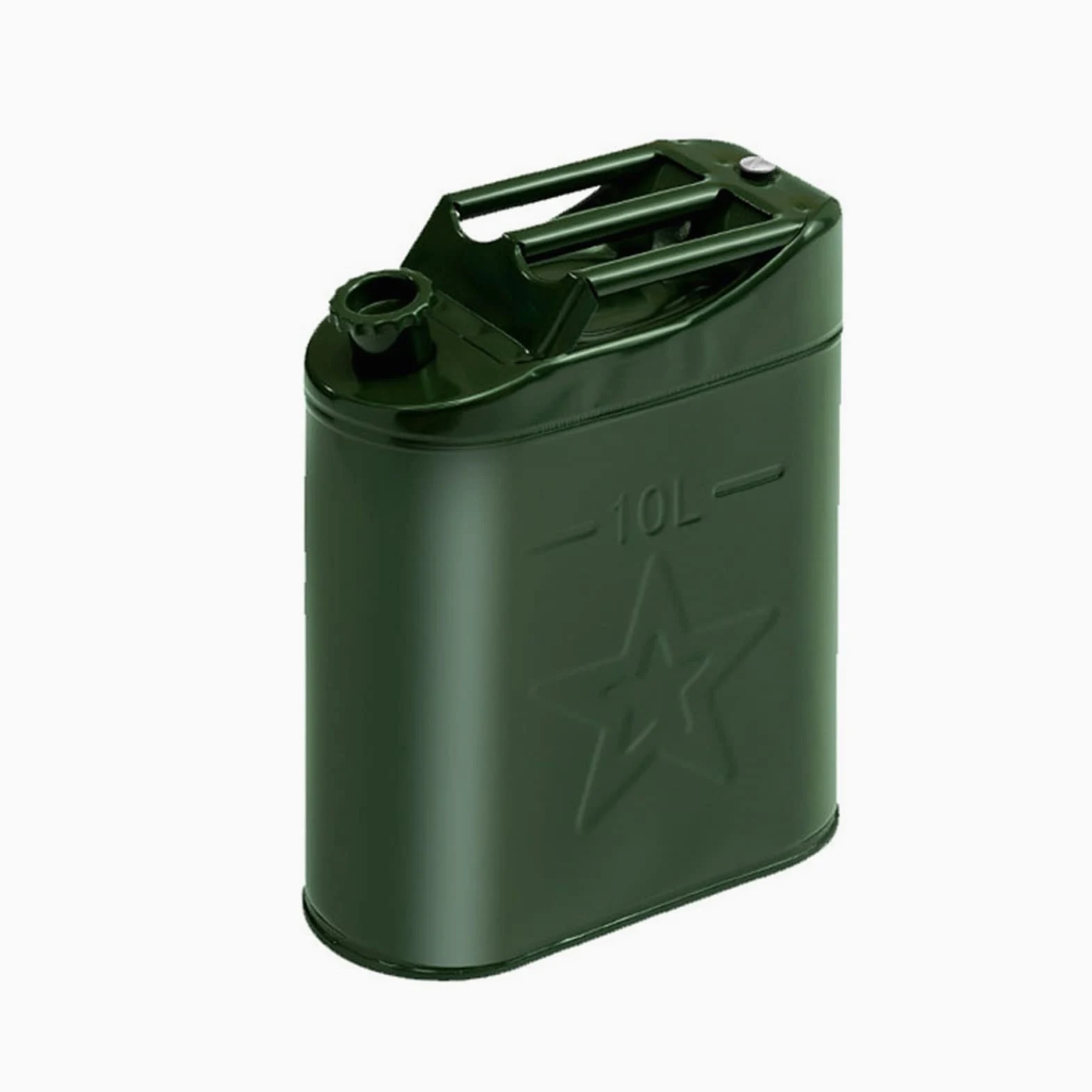 Recipientes para gasolina Bidón de gasolina, Bidón de combustible engrosado herméticamente sellado, Bidón de gasolina diésel de metal de reserva de emergencia, con boquilla flexible y kit de ventila