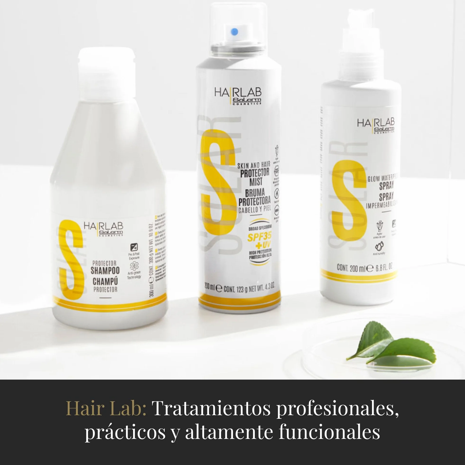 SALERM Spray Impermeabilizante y Reparador para el Cabello 200 ml Protector Térmico Anti Frizz