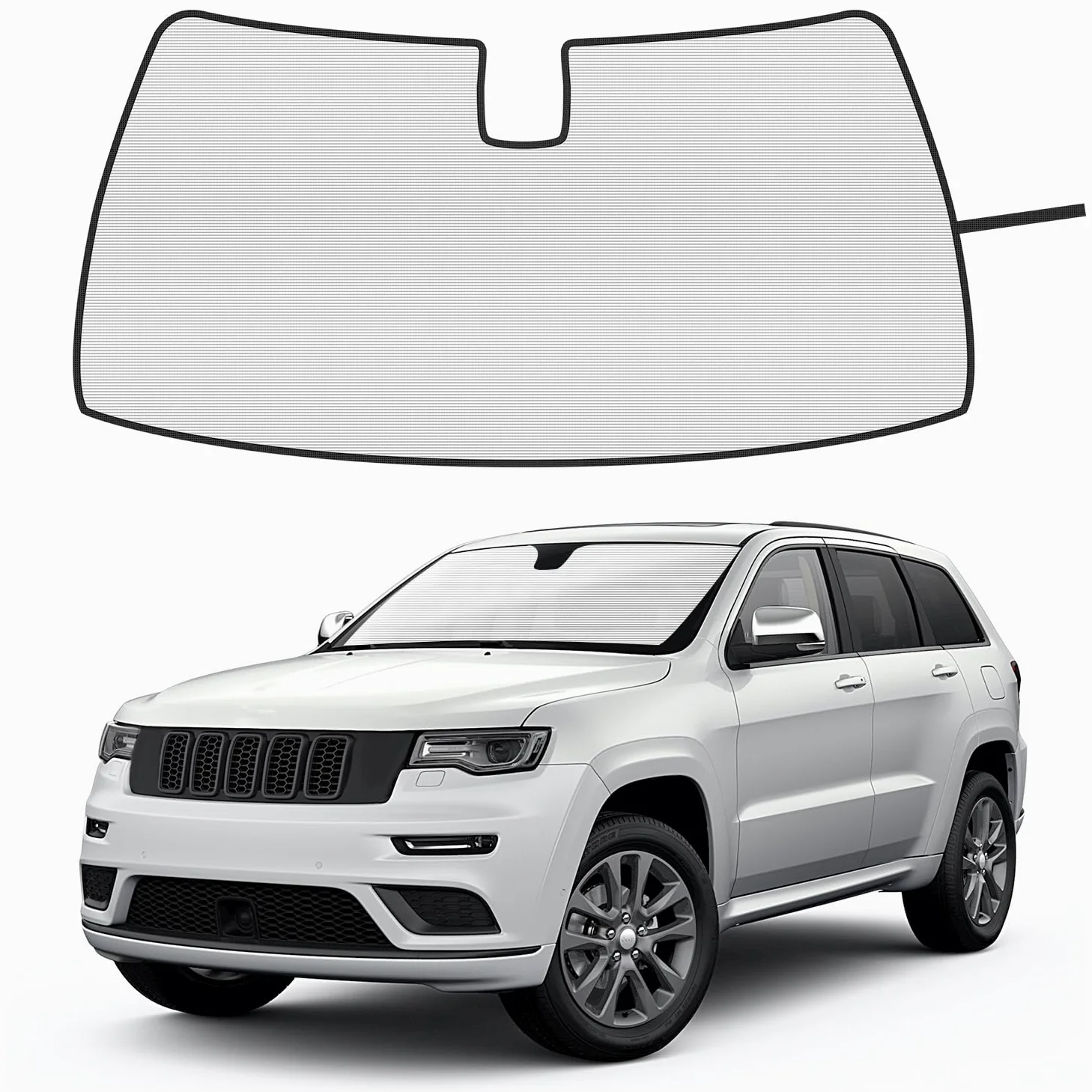 RT-TCZ Parasol Plegable para Parabrisas de Aluminio para Jeep Grand Cherokee 2011-2020