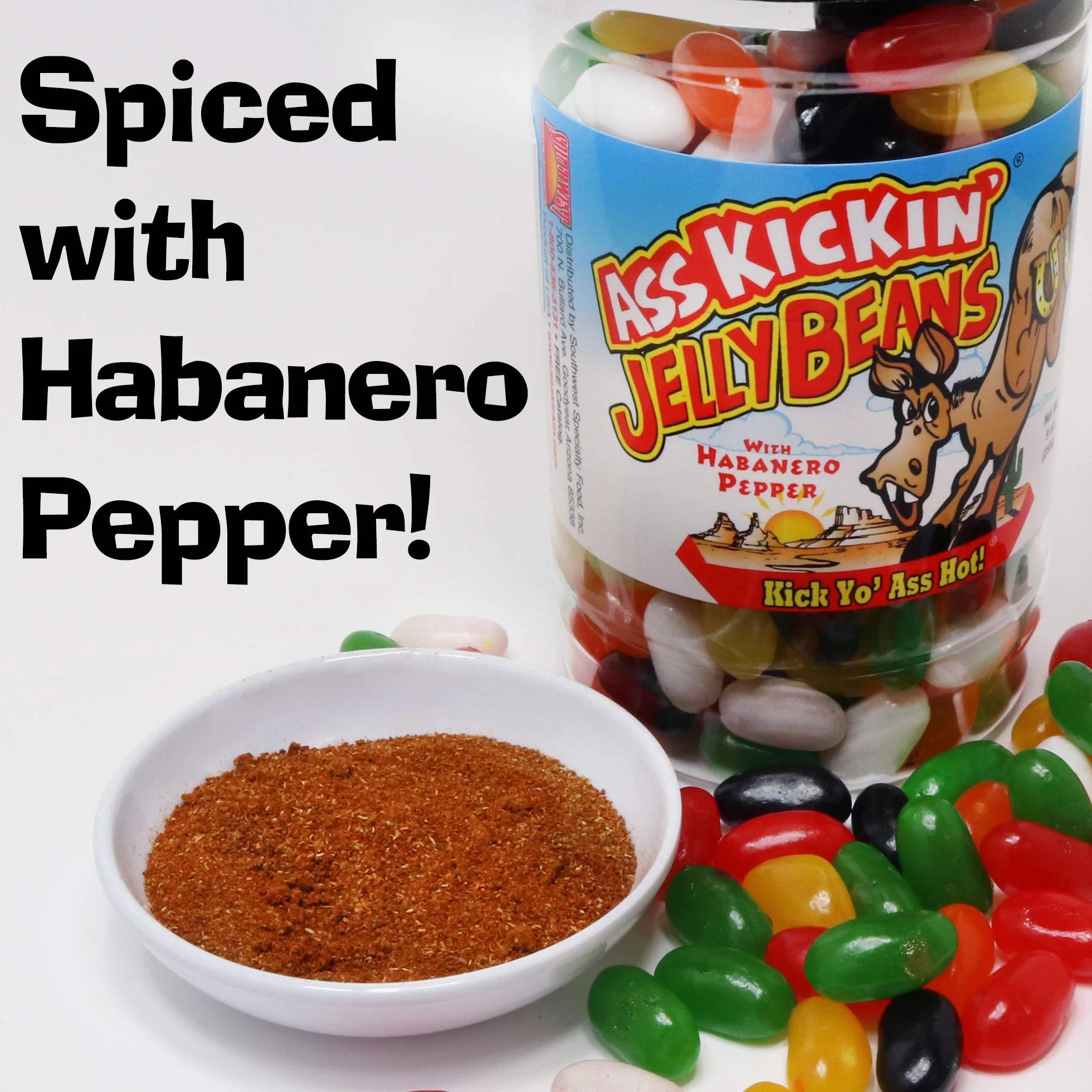 KICKIN' Premium Gourmet Hot Spicy Jellybeans con Habanero - Dulces de Pascua