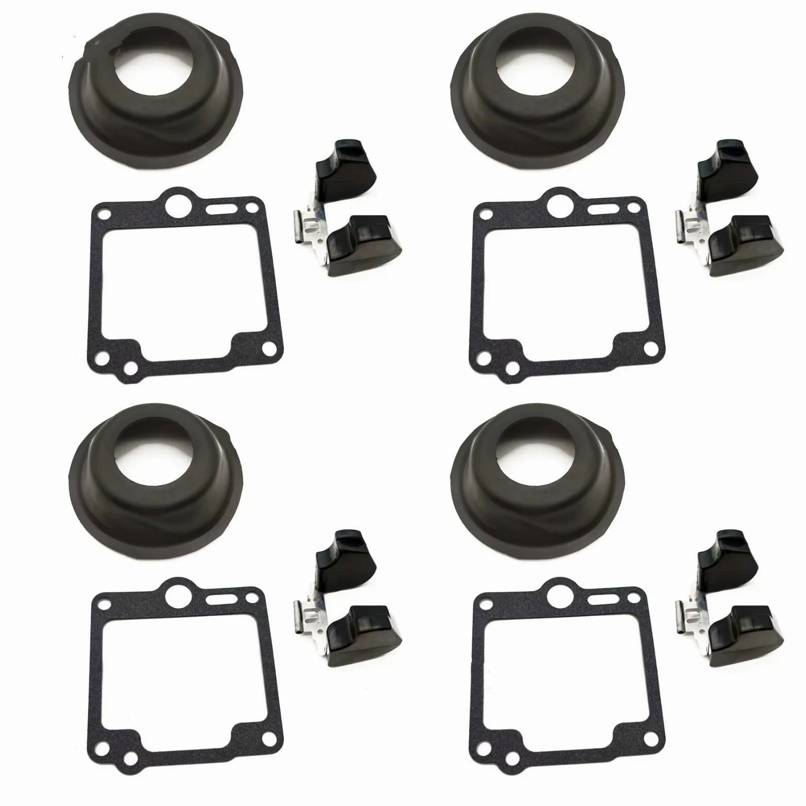 Kit Carburador Repuesto Compatible Con Yamaha Para XJ900F 1986-1990 Kit De Reparación De Carburador Motocicleta Junta Aguja Flotante Diafragma Vacío Flotador(F 4sets)