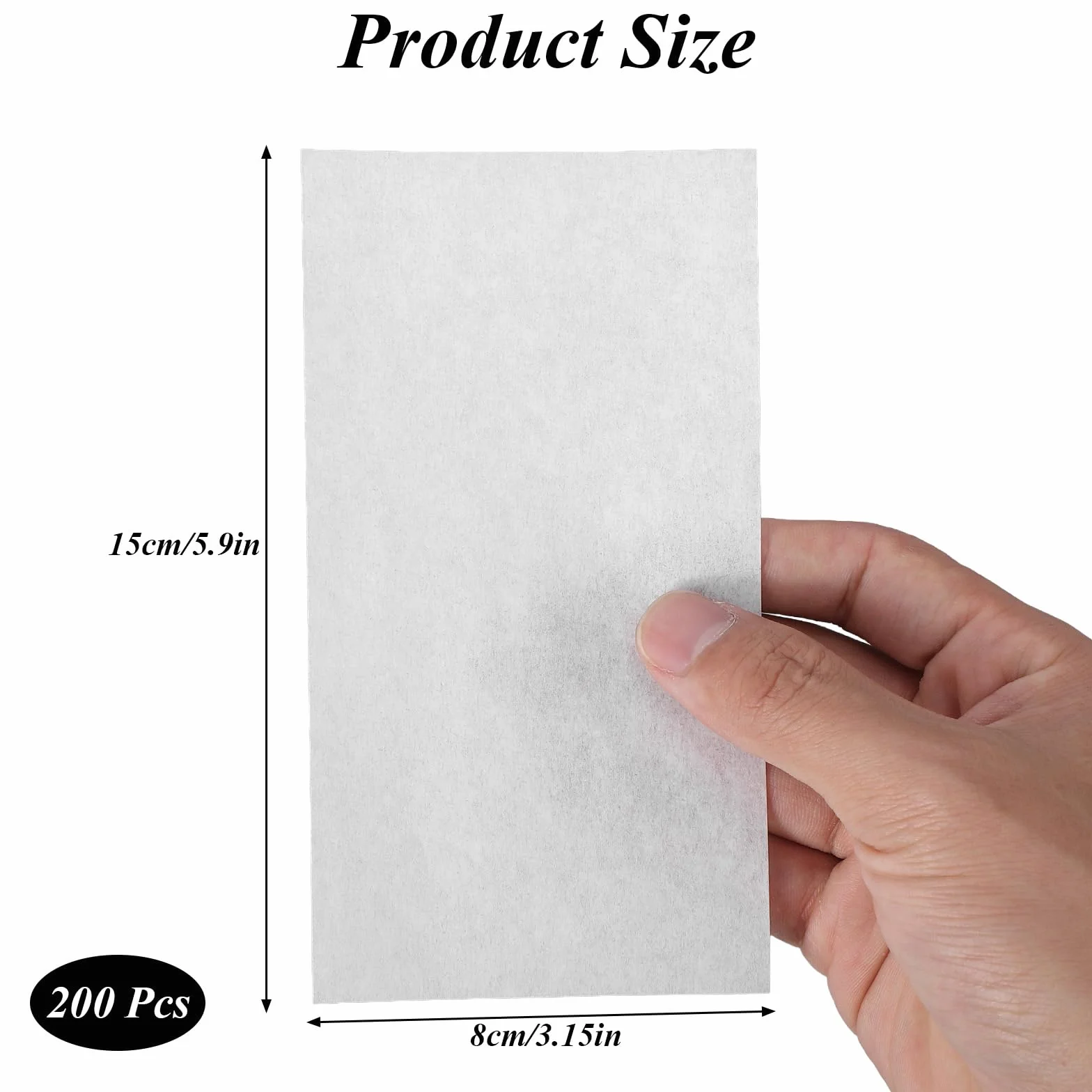 Papel para Permanente 200 Piezas 15x8 cm Desechable Resistente al Calor Frío y Calor