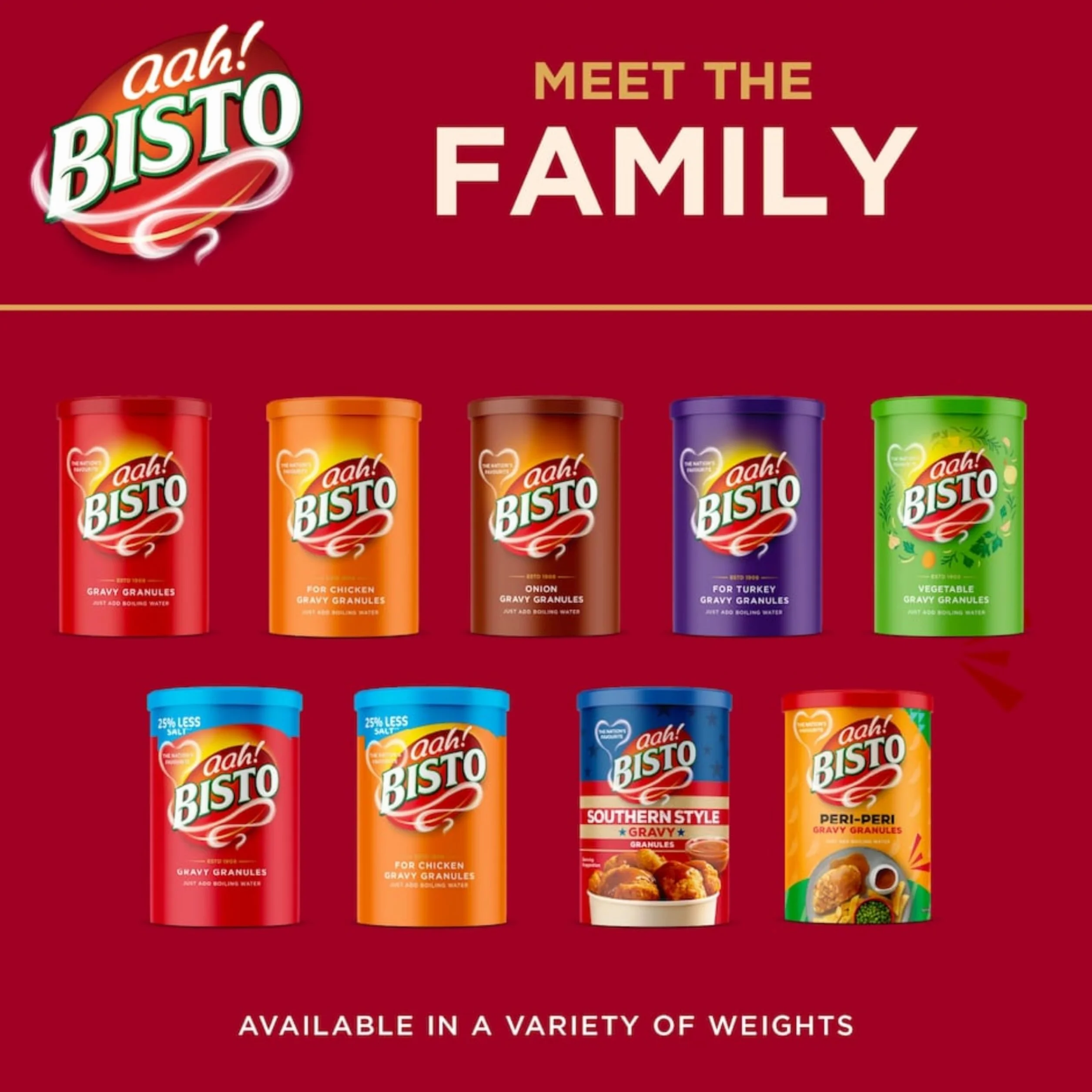 Bisto Chicken Gravy Granules 190g – Salsa Instantánea de Pollo – Gravy Inglesa Tradicional para Carnes y Asados