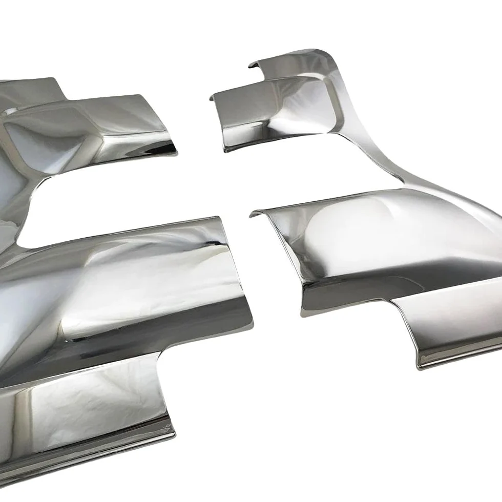 Cubierta Marco Cubierta De Luz Trasera Coche Plateada Cromada Abs Para Toyota Para Land Para Cruiser Para Prado Fj150 2015-2017 Accesorio Funda