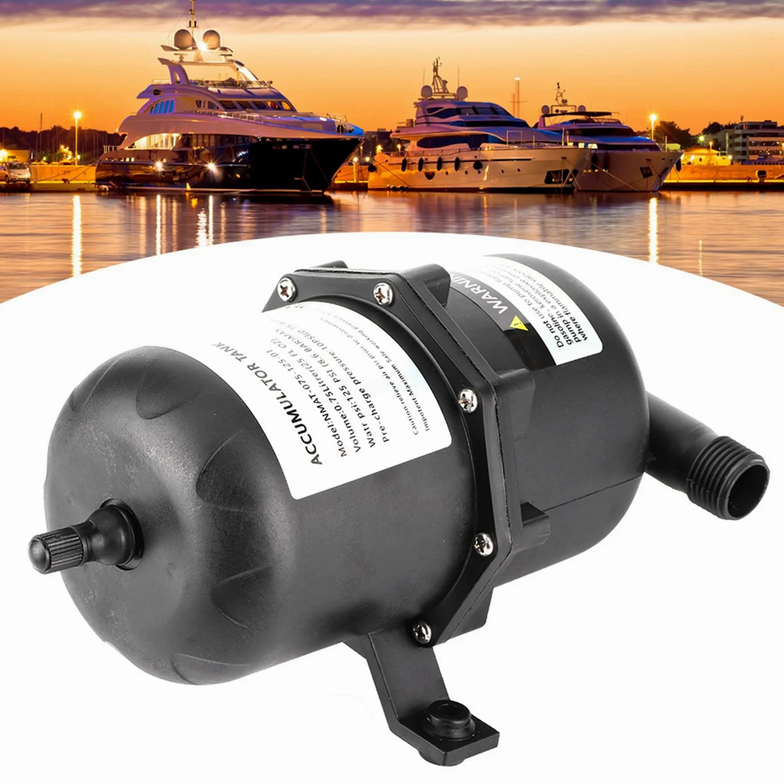 Control de Flujo de Bomba de Agua del Tanque Acumulador con Vejiga Interna, Tanque Prepresurizado de 0,75L 125PSI Que Reduce el Ciclo de la Bomba y Suaviza el Flujo de Agua