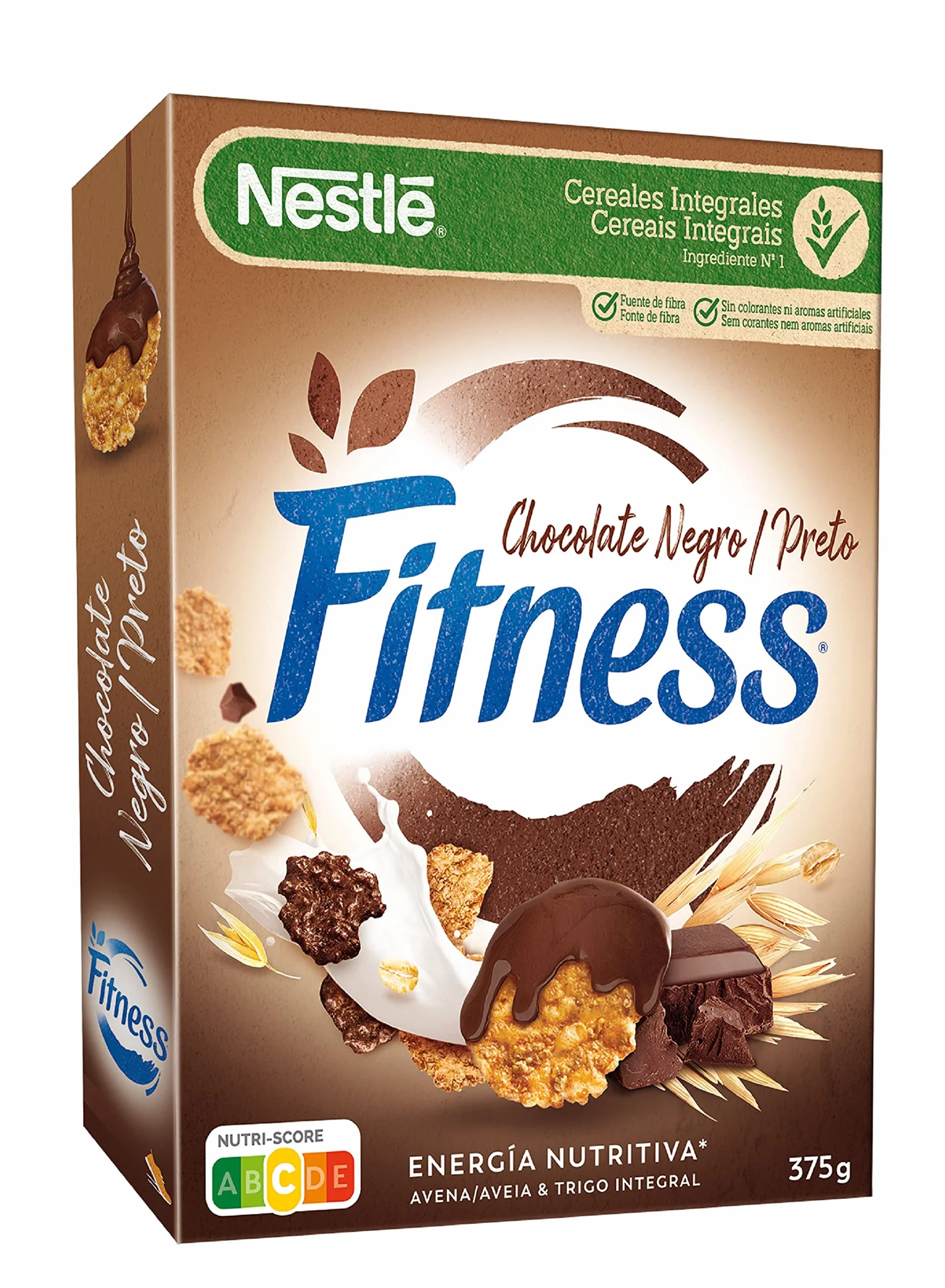 Nestlé Fitness Chocolate Negro Cereales Integrales 375 g