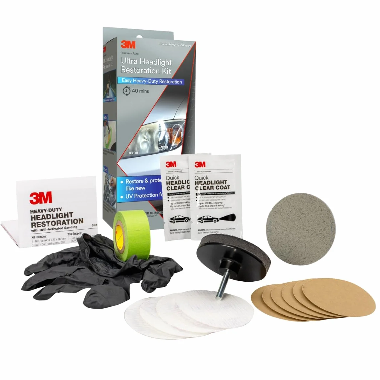 3M Ultra Kit de restauración de faros -39195